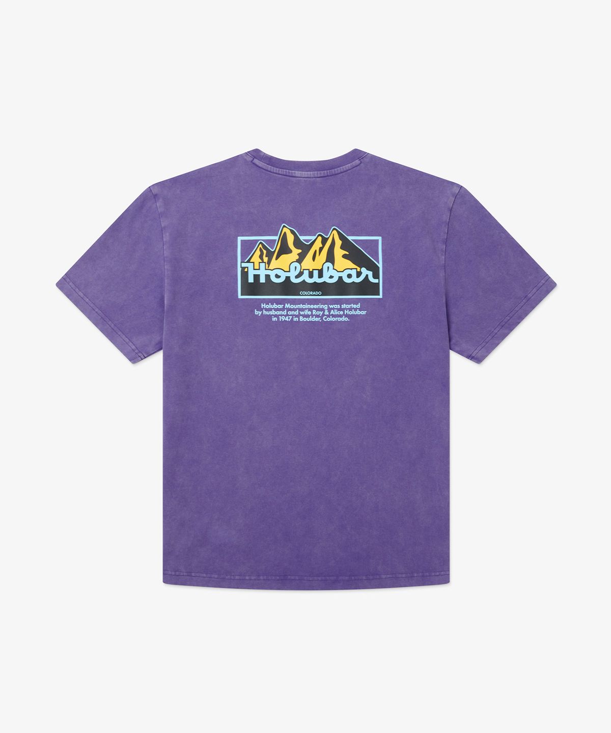 홀루바(HOLUBAR) Mountain Graphic T-shirt Purple