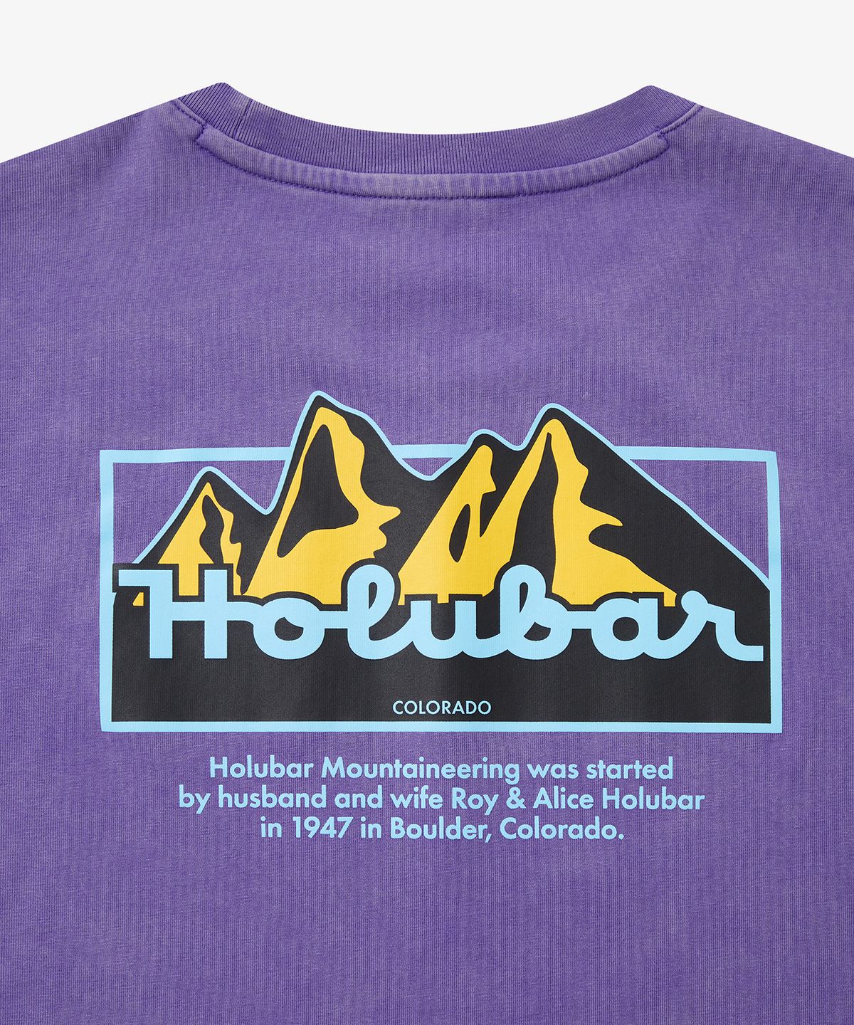 홀루바(HOLUBAR) Mountain Graphic T-shirt Purple