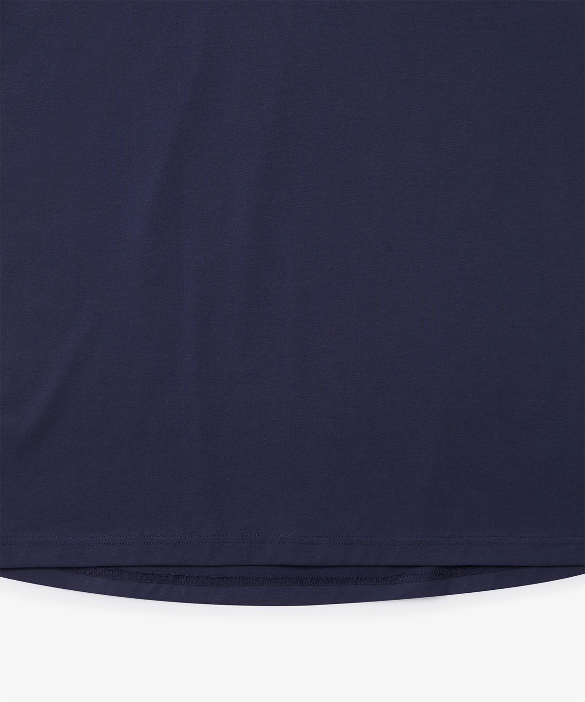 홀루바(HOLUBAR) Rib Neck Graphic T-Shirt Navy