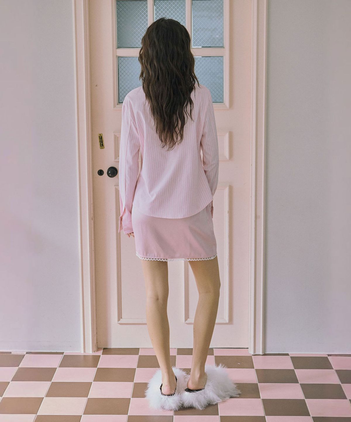준준스페이스(JUNEJUNE SPACE) Fitted Shirts_Light Pink(피티드 셔츠_라이트핑크)