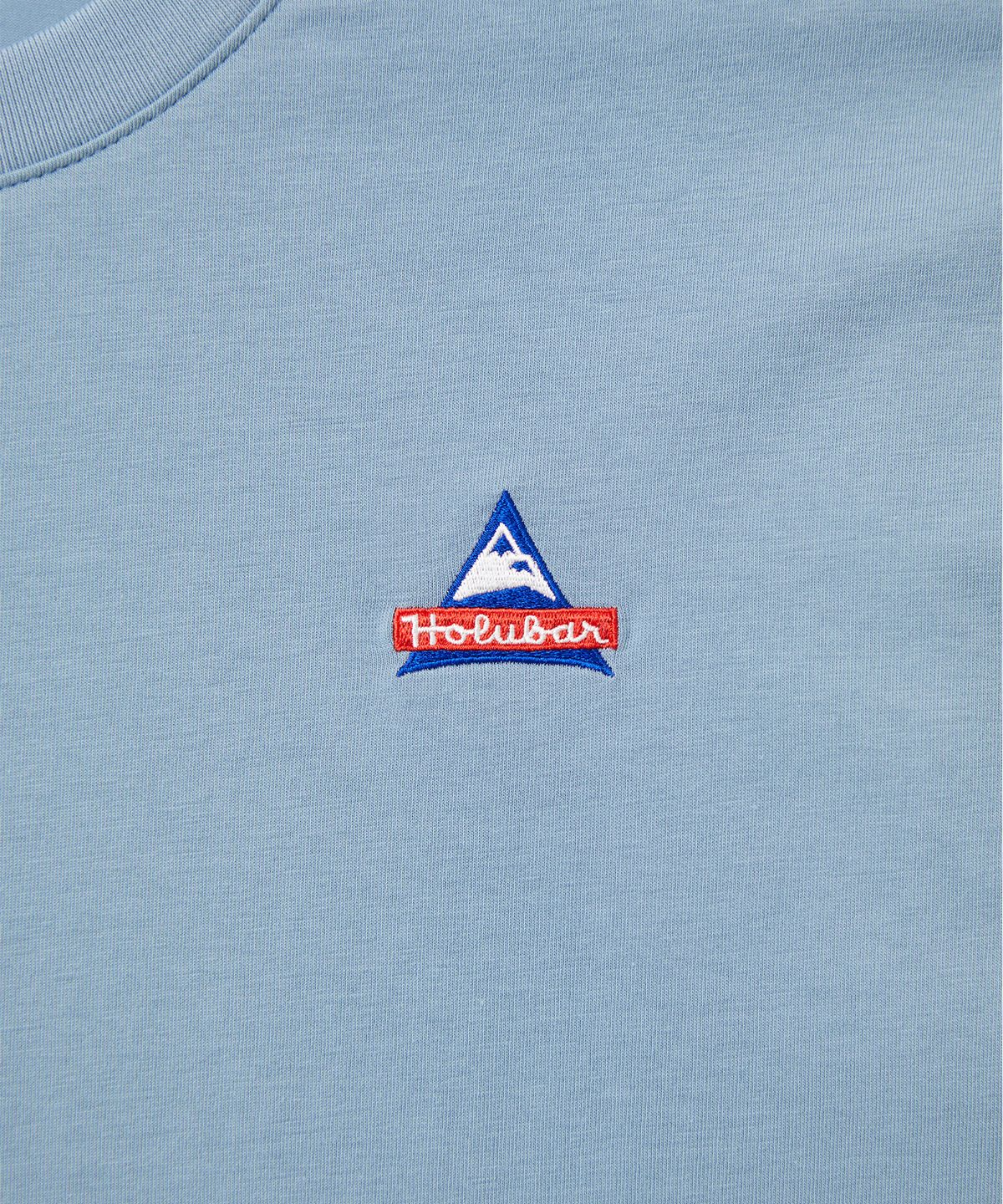 홀루바(HOLUBAR) Basic Logo T Shirt Pale Blue