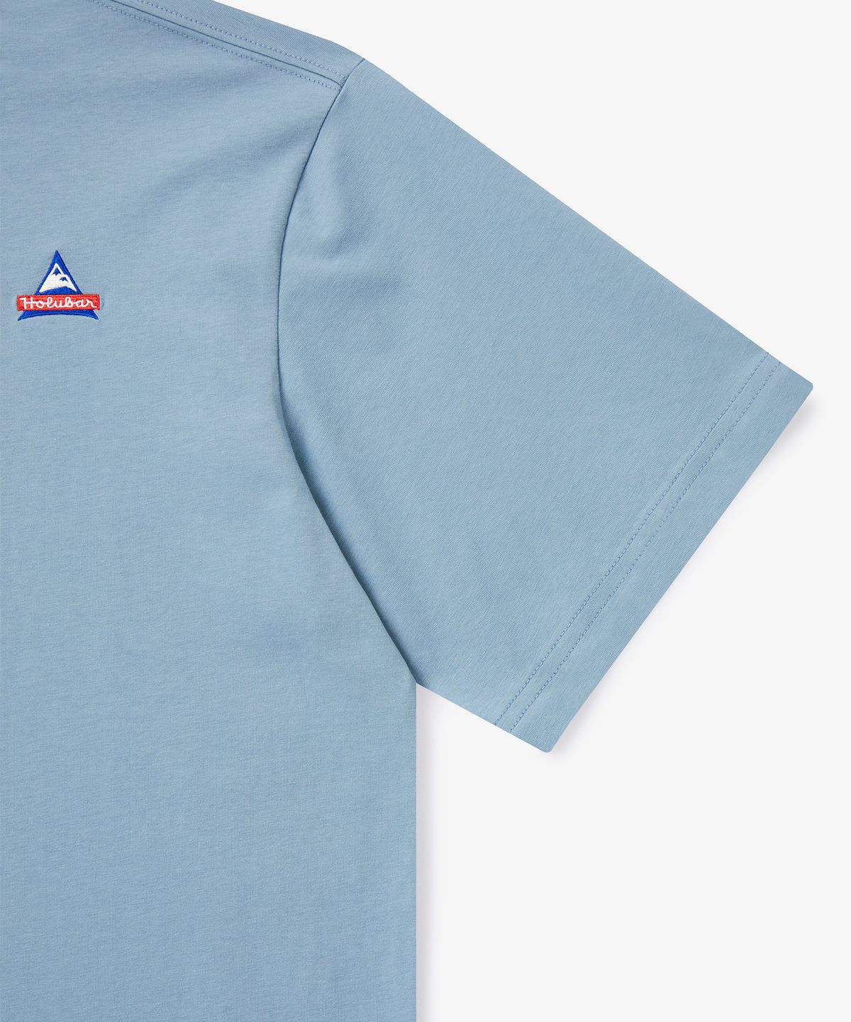 홀루바(HOLUBAR) Basic Logo T Shirt Pale Blue