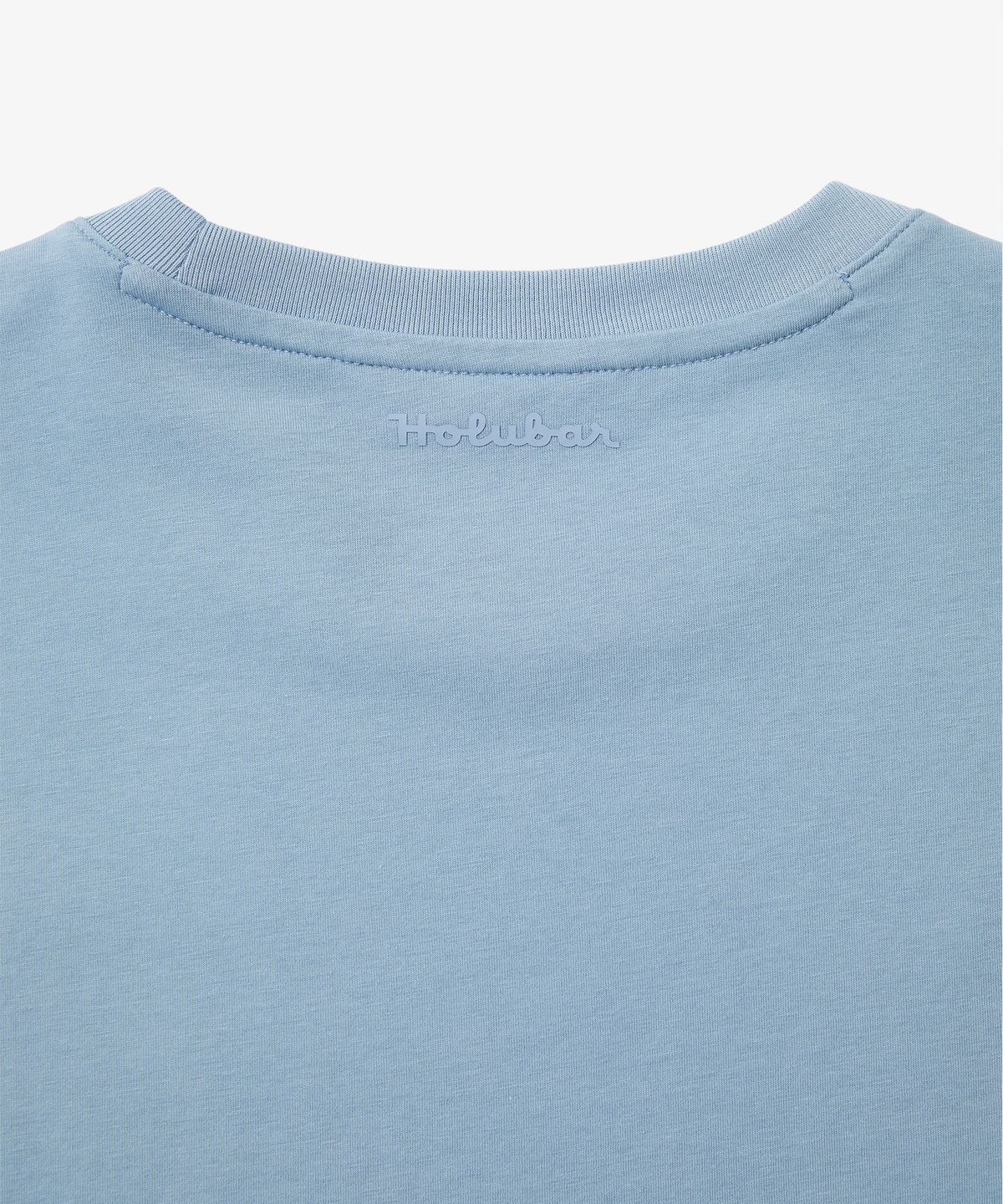 홀루바(HOLUBAR) Basic Logo T Shirt Pale Blue