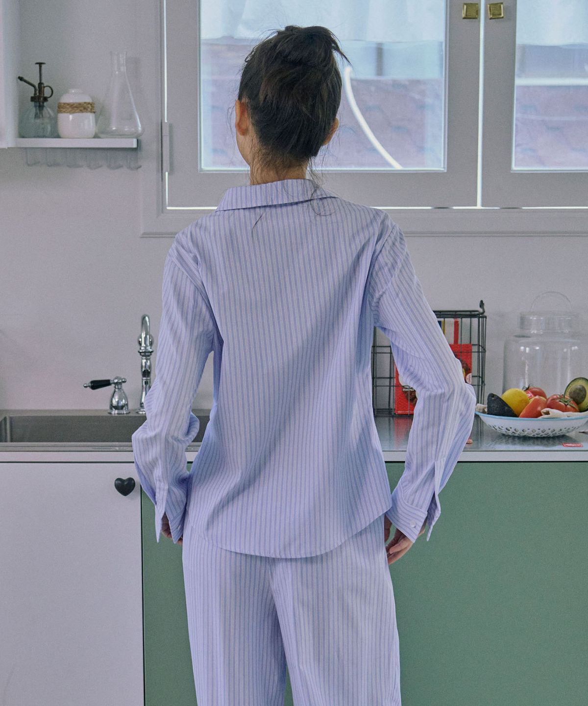준준스페이스(JUNEJUNE SPACE) Fitted Shirts_Blue(피티드 셔츠_블루)