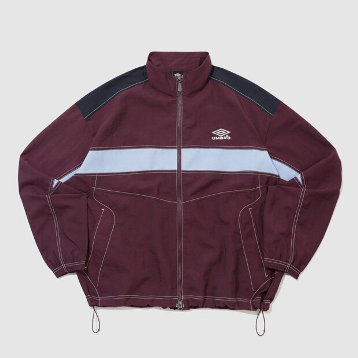 엄브로(UMBRO) 크리스피 타슬란 긴팔 바람막이 자켓 와인 UR224CJK59