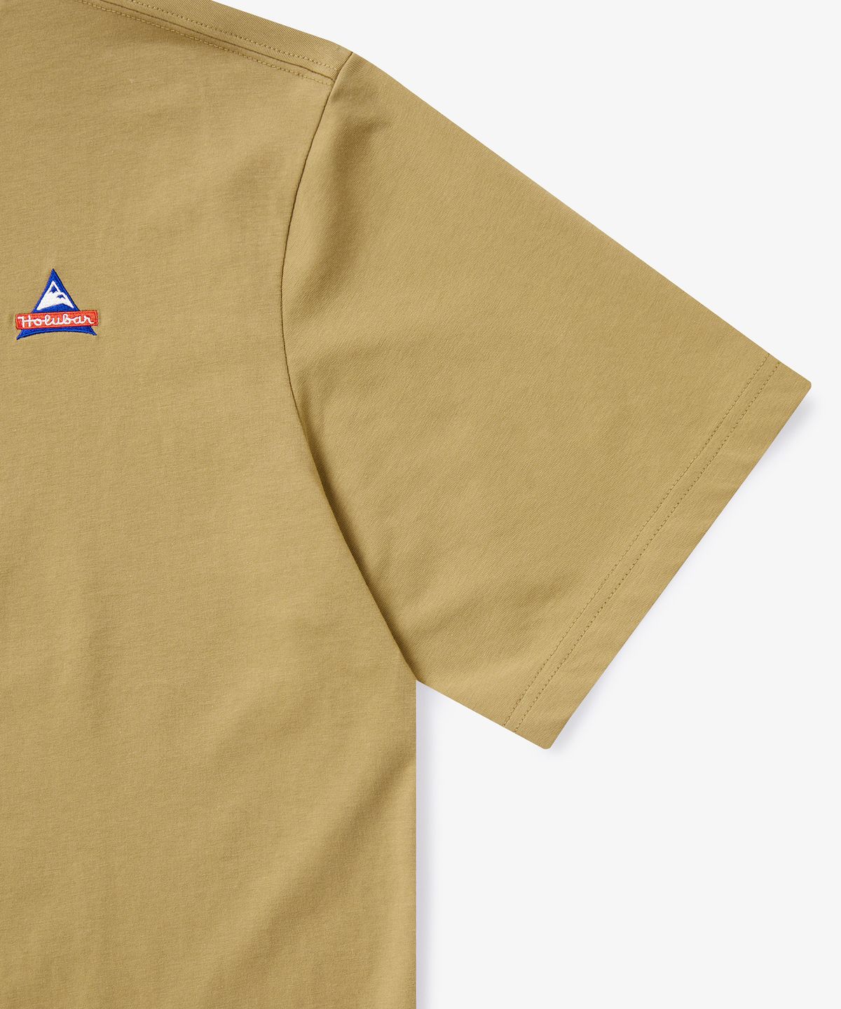 홀루바(HOLUBAR) Basic Logo T Shirt Beige