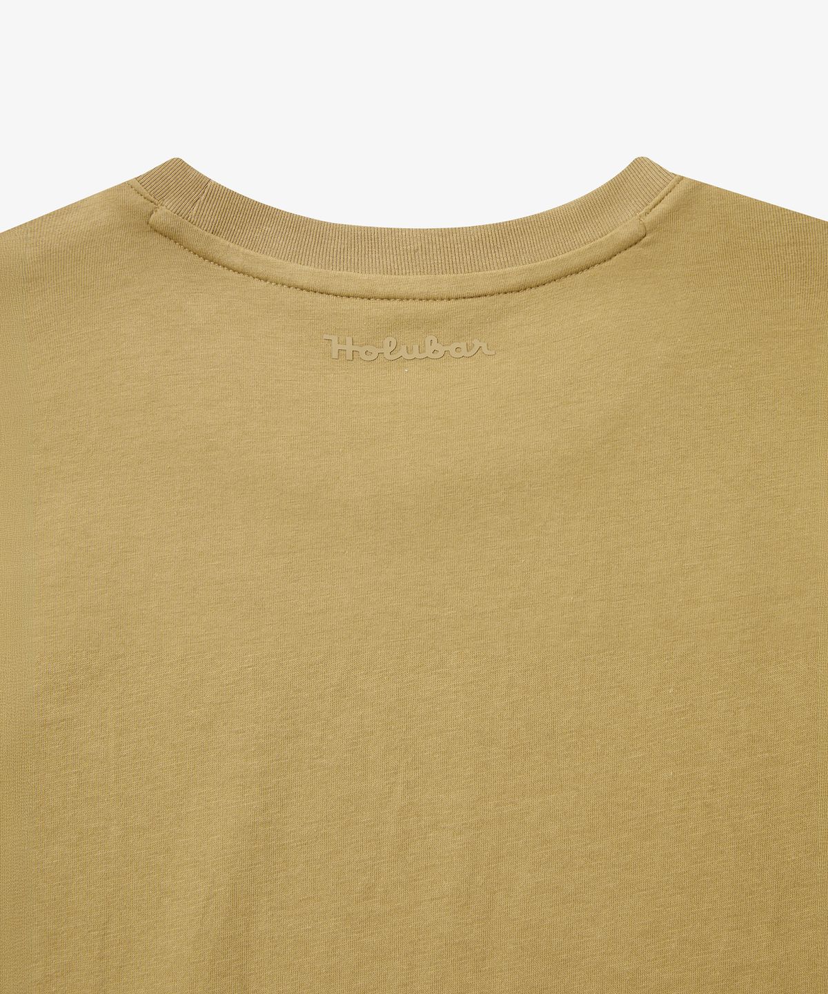 홀루바(HOLUBAR) Basic Logo T Shirt Beige