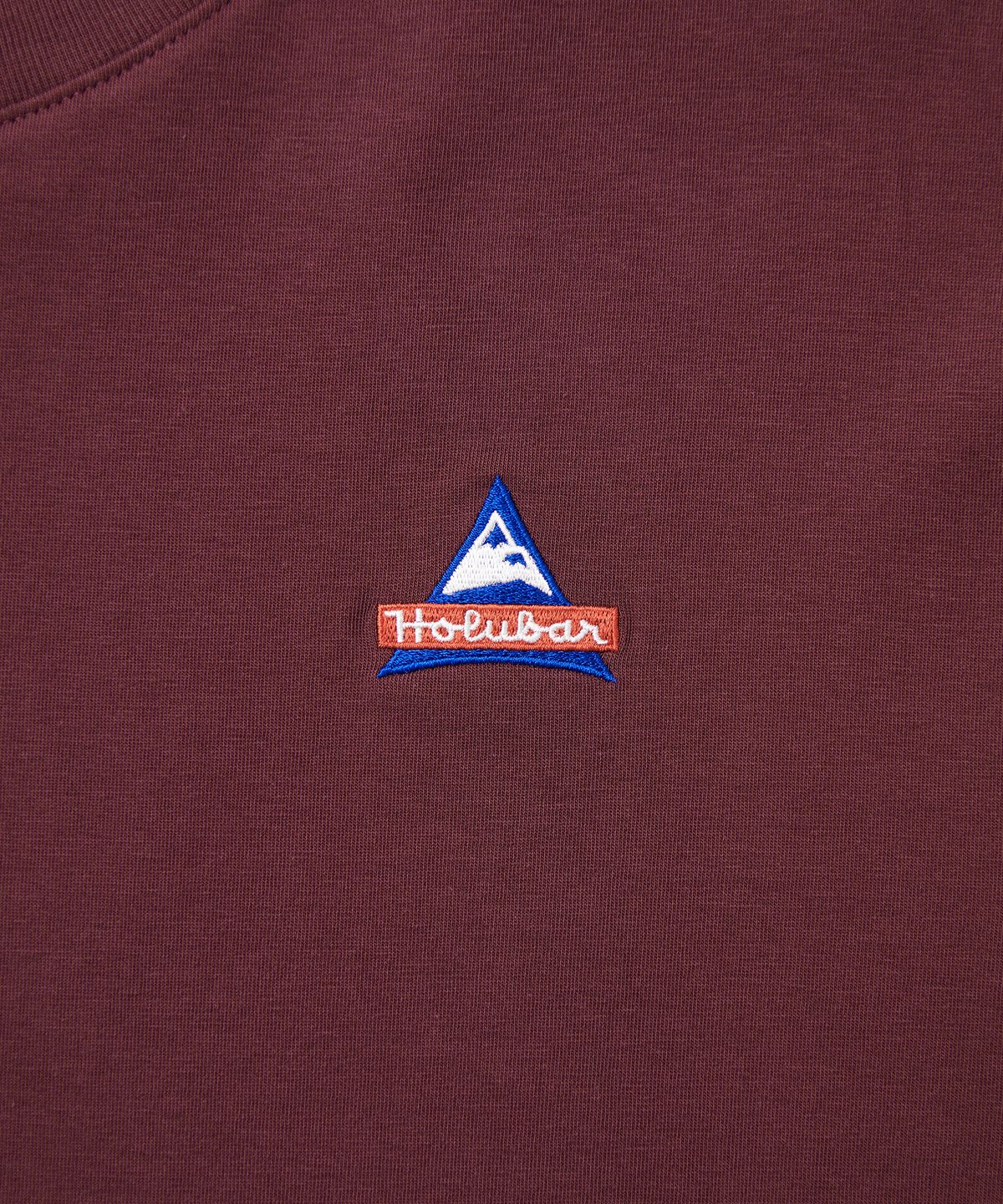 홀루바(HOLUBAR) Basic Logo T Shirt Burgundy