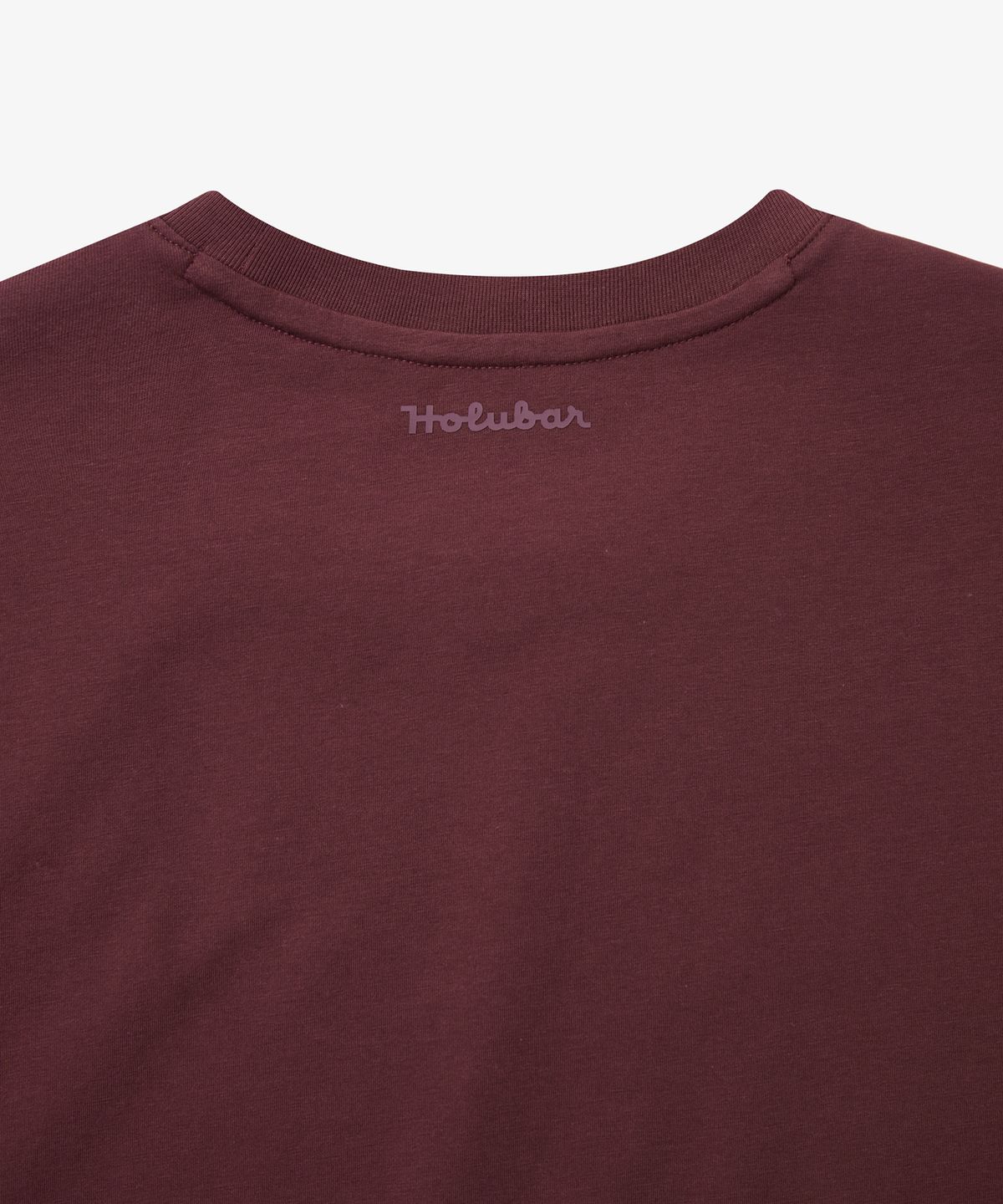 홀루바(HOLUBAR) Basic Logo T Shirt Burgundy