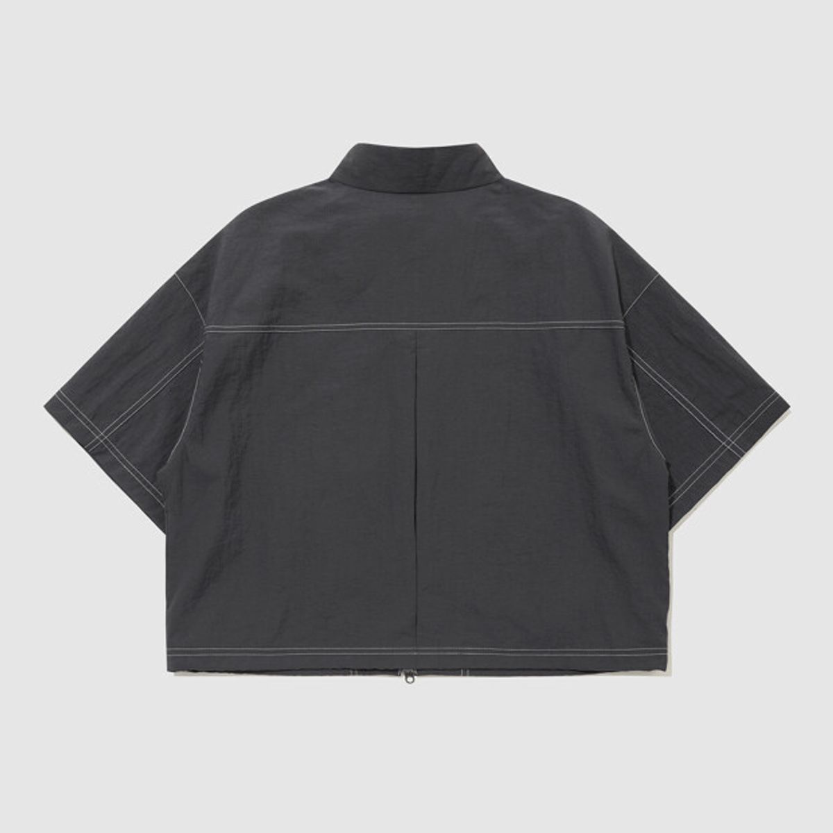 엄브로(UMBRO) 크리스피 타슬란 우먼스 반팔 풀집 자켓 차콜 UR222CJK57