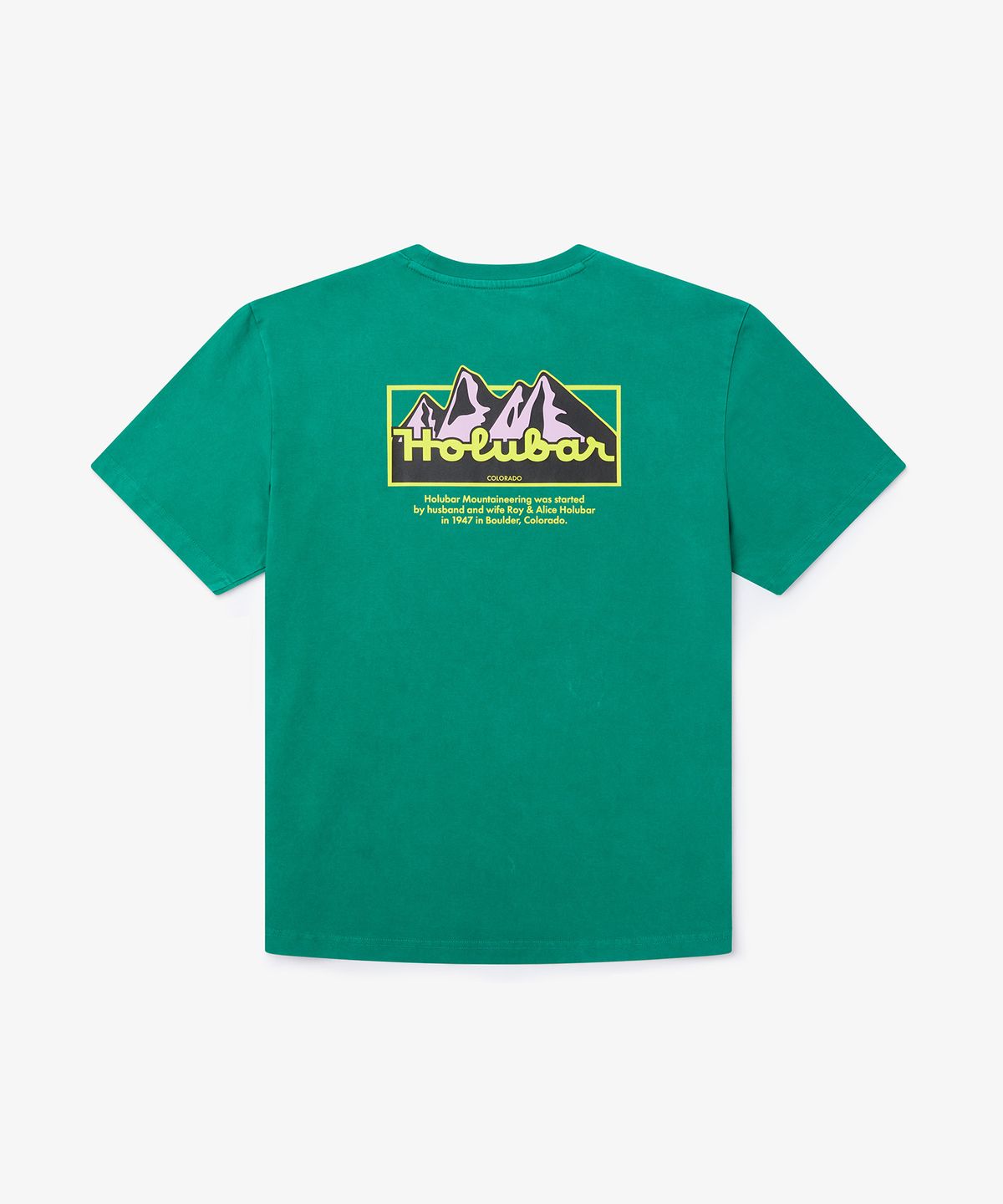 홀루바(HOLUBAR) Mountain Graphic T-shirt Green