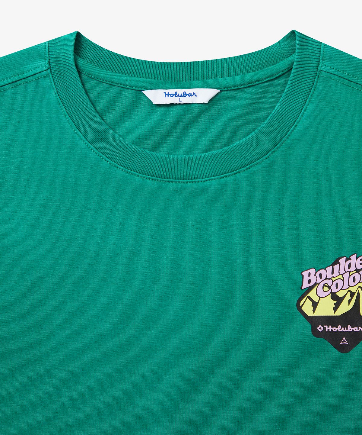 홀루바(HOLUBAR) Mountain Graphic T-shirt Green