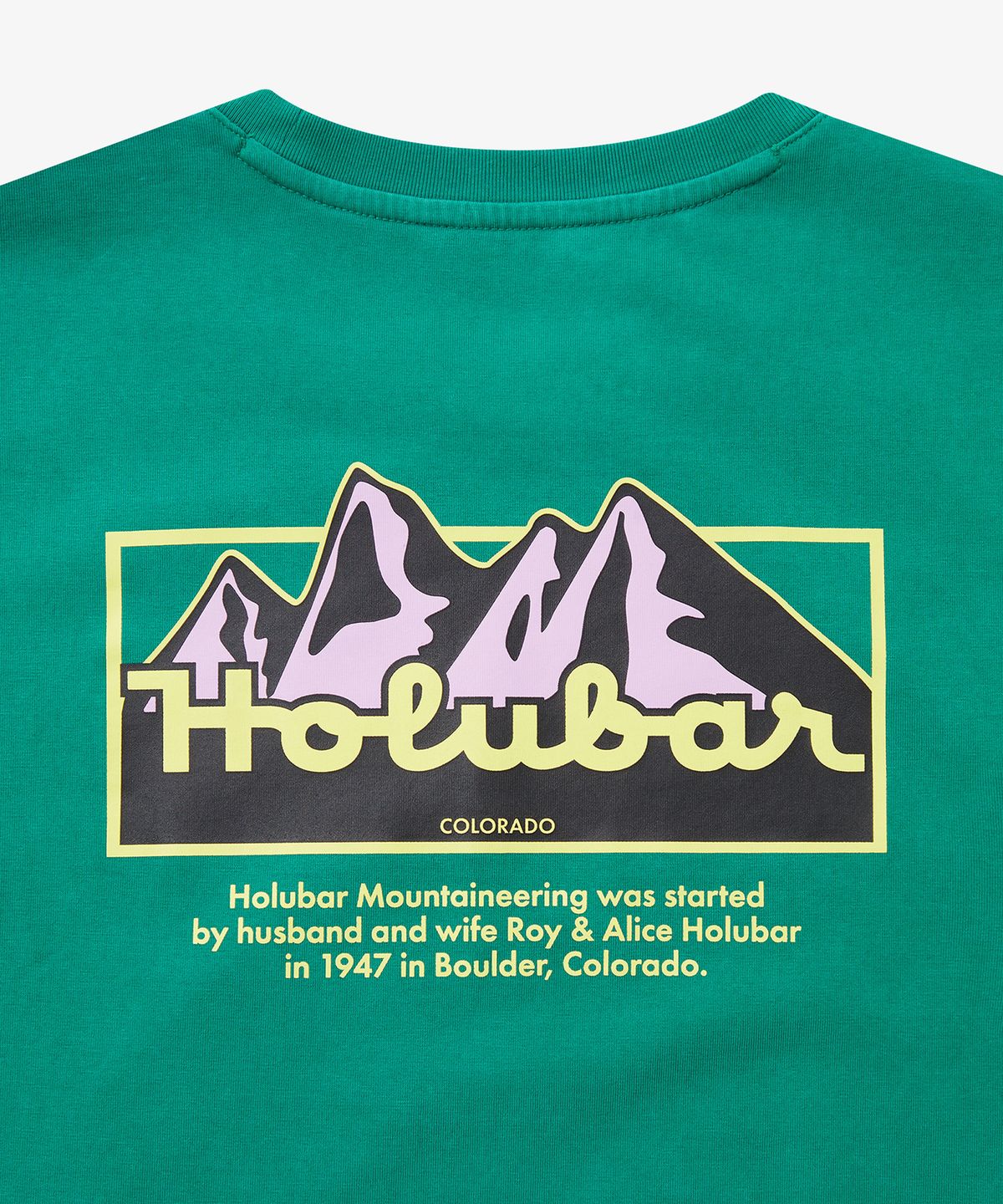 홀루바(HOLUBAR) Mountain Graphic T-shirt Green