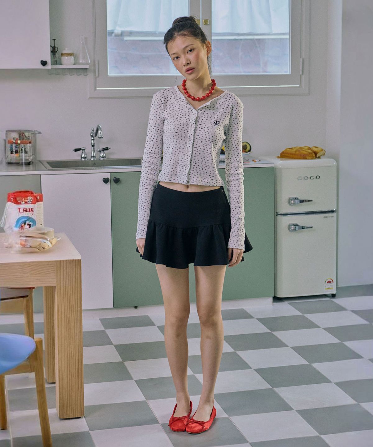 준준스페이스(JUNEJUNE SPACE) Punching Eyelet Cardigan_Ivory(펀칭 아일렛 가디건_아이보리)