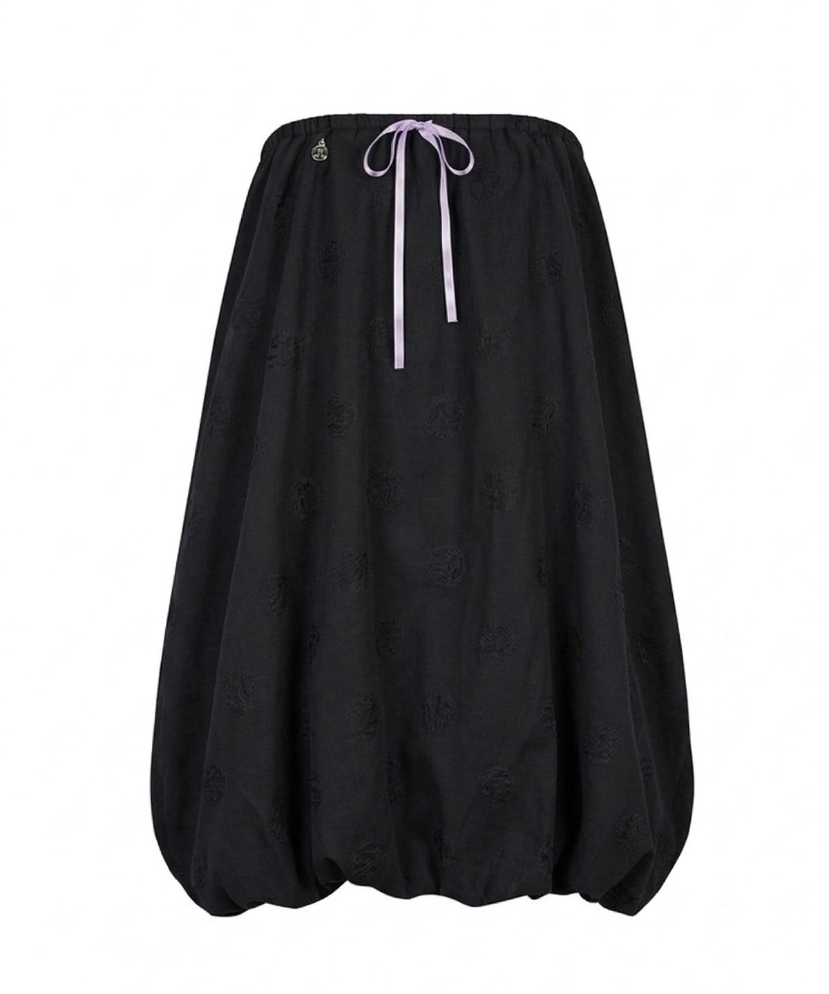 페이키(FAKIII) Dot Balloon Multi Skirt_BLACK