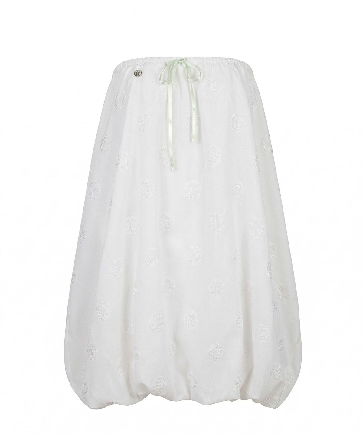 페이키(FAKIII) Dot Balloon Multi Skirt_WHITE