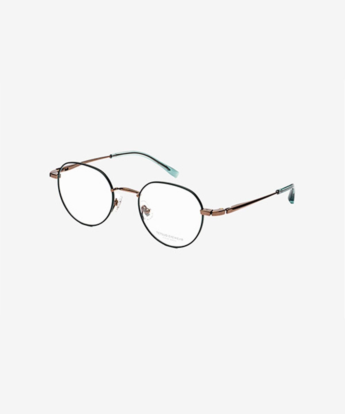 테츠오 아이웨어(TETSUO EYEWEAR) HANA(하나) 안경테 C6 DARK GREEN&BROWN