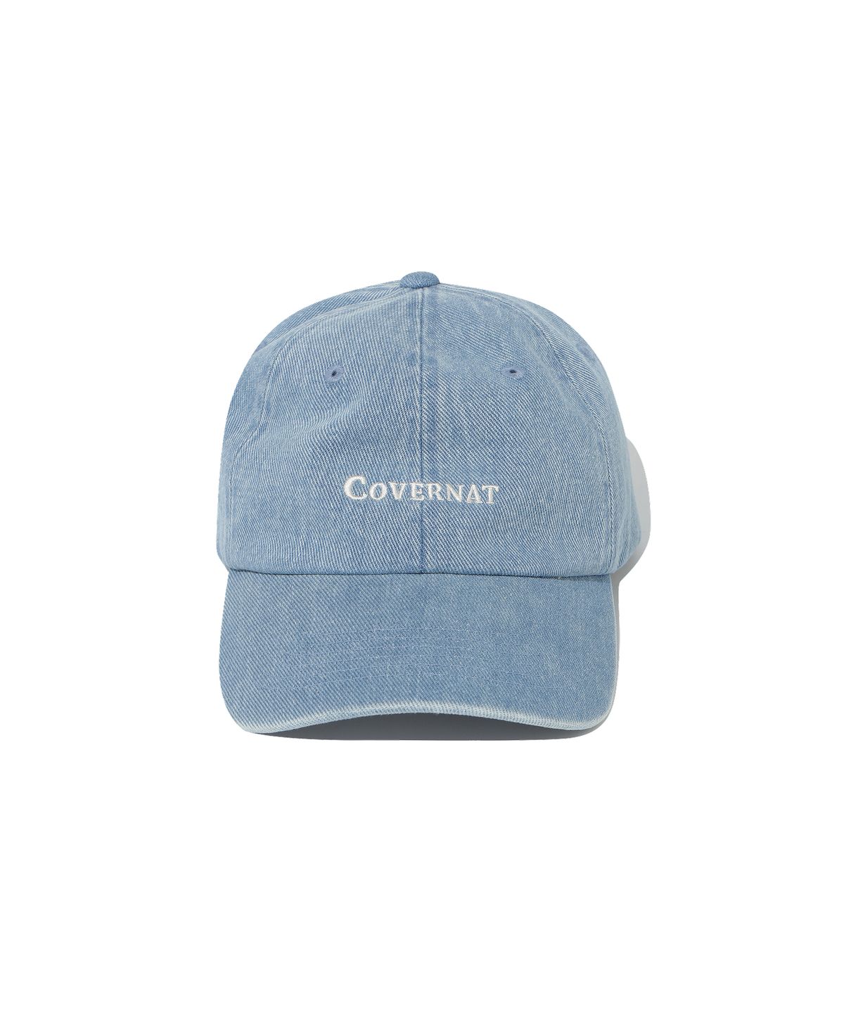 커버낫(COVERNAT) 로고 코지 핏 데님 볼캡 데님