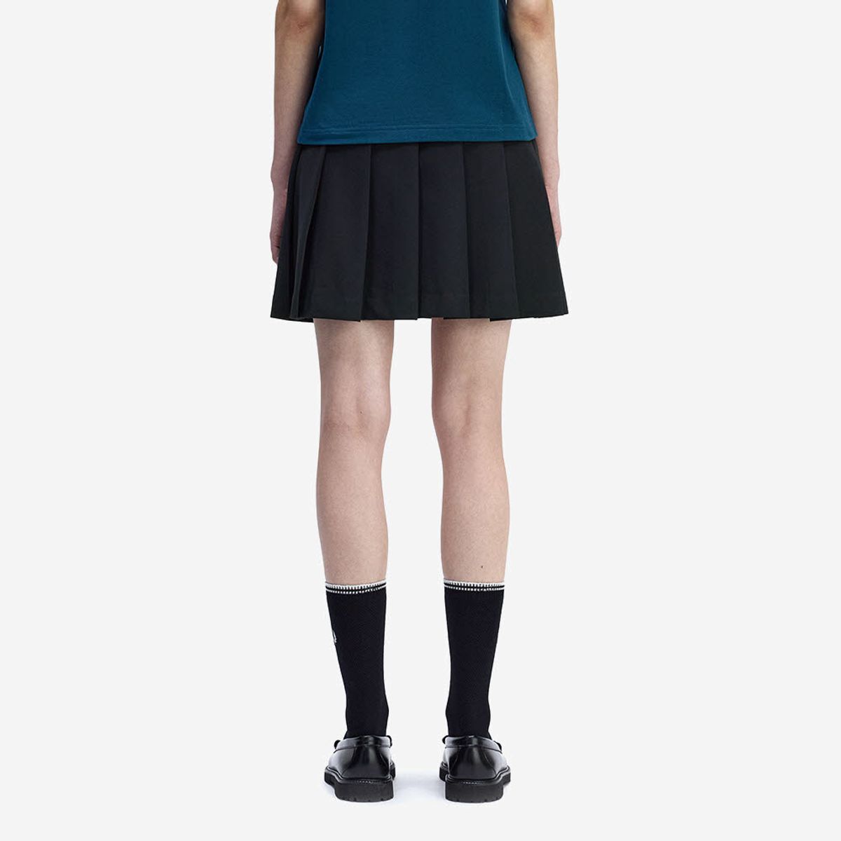 프레드페리(FRED PERRY) [Womens] 팁 플리츠 스커트 - 블랙 AFPF253E105-102