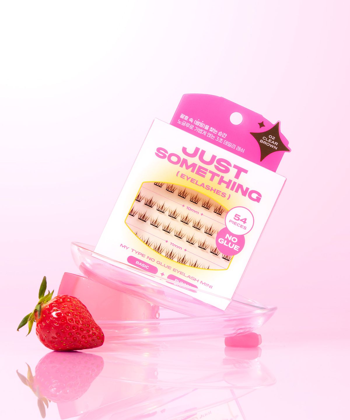 저스트썸띵(JUST SOMETHING) 마이 타입 노글루 속눈썹 베이직 버니 (54pcs)