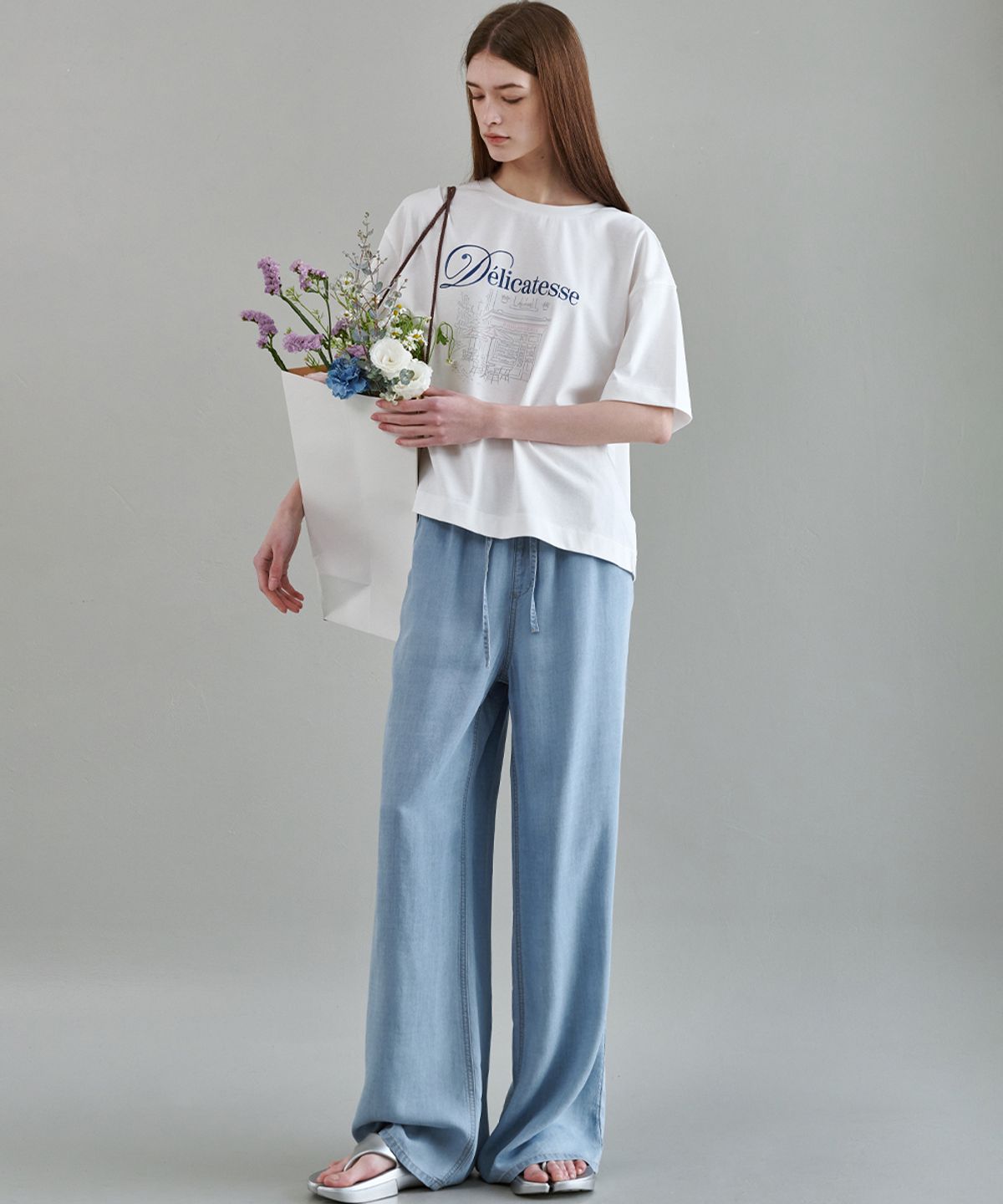 마롭(MALOUPE) 9153 초경량 텐셀밴딩 데님 (라이트 인디고)