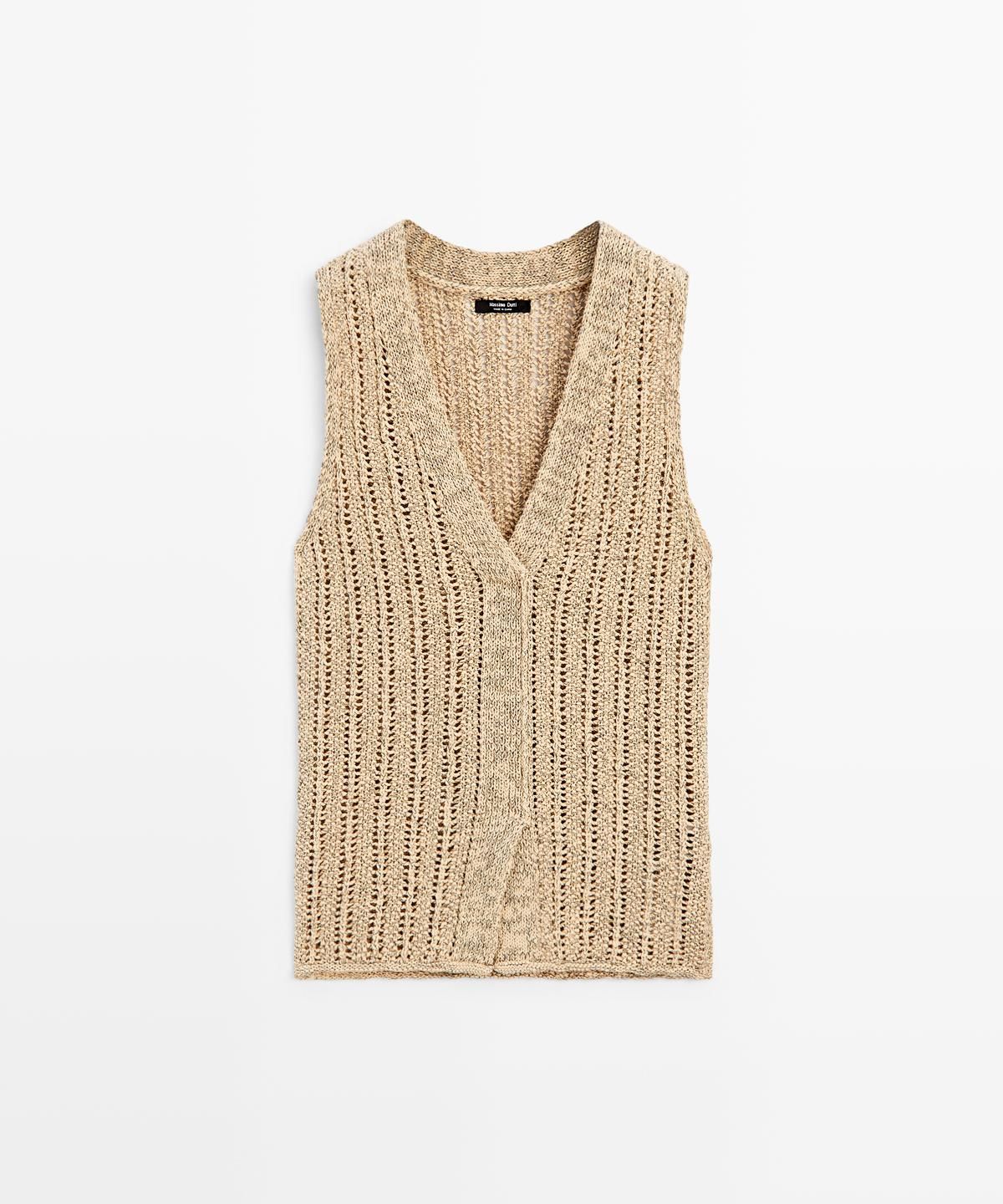 마시모두띠(MASSIMO DUTTI) 오픈 니트 베스트