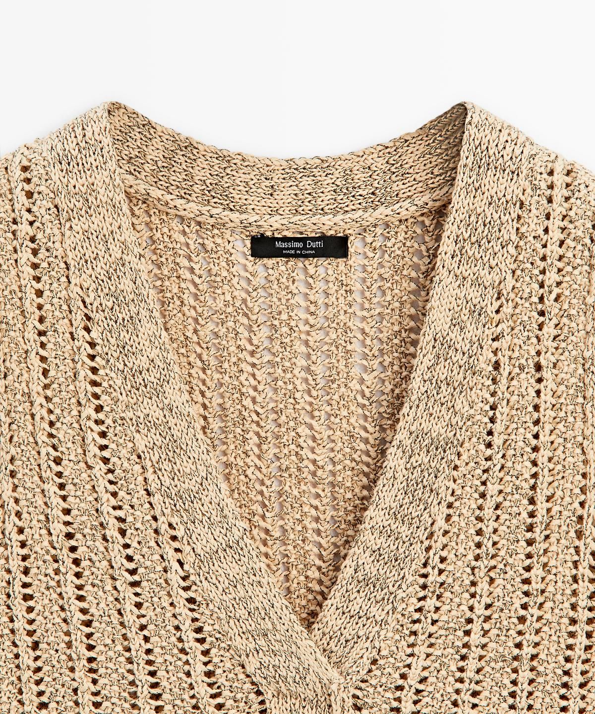 마시모두띠(MASSIMO DUTTI) 오픈 니트 베스트
