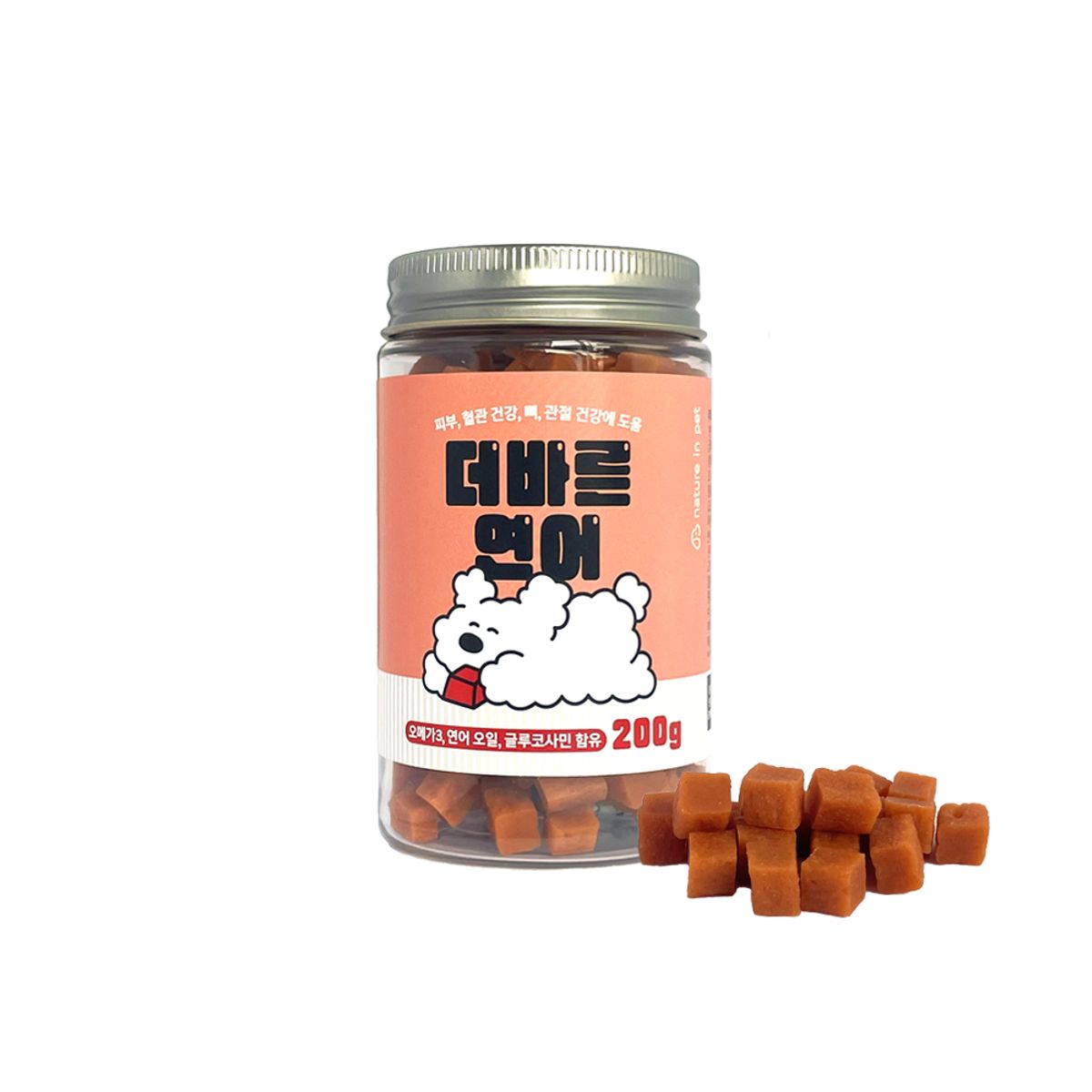애니포트(ANYPORT) 네이처인펫 강아지간식 사료 더바른 져키 치즈고구마 연어 소고기 200g x 3개입
