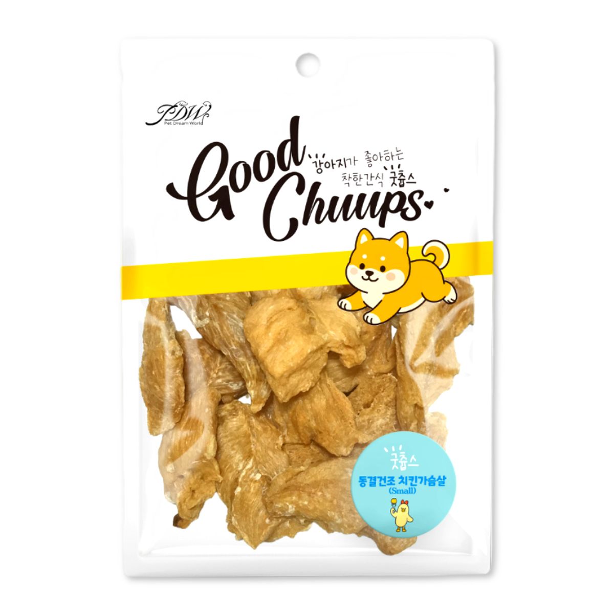 애니포트(ANYPORT) 굿츕스 강아지간식 동결건조 치킨가슴살 오리가슴살 80g x 2개입