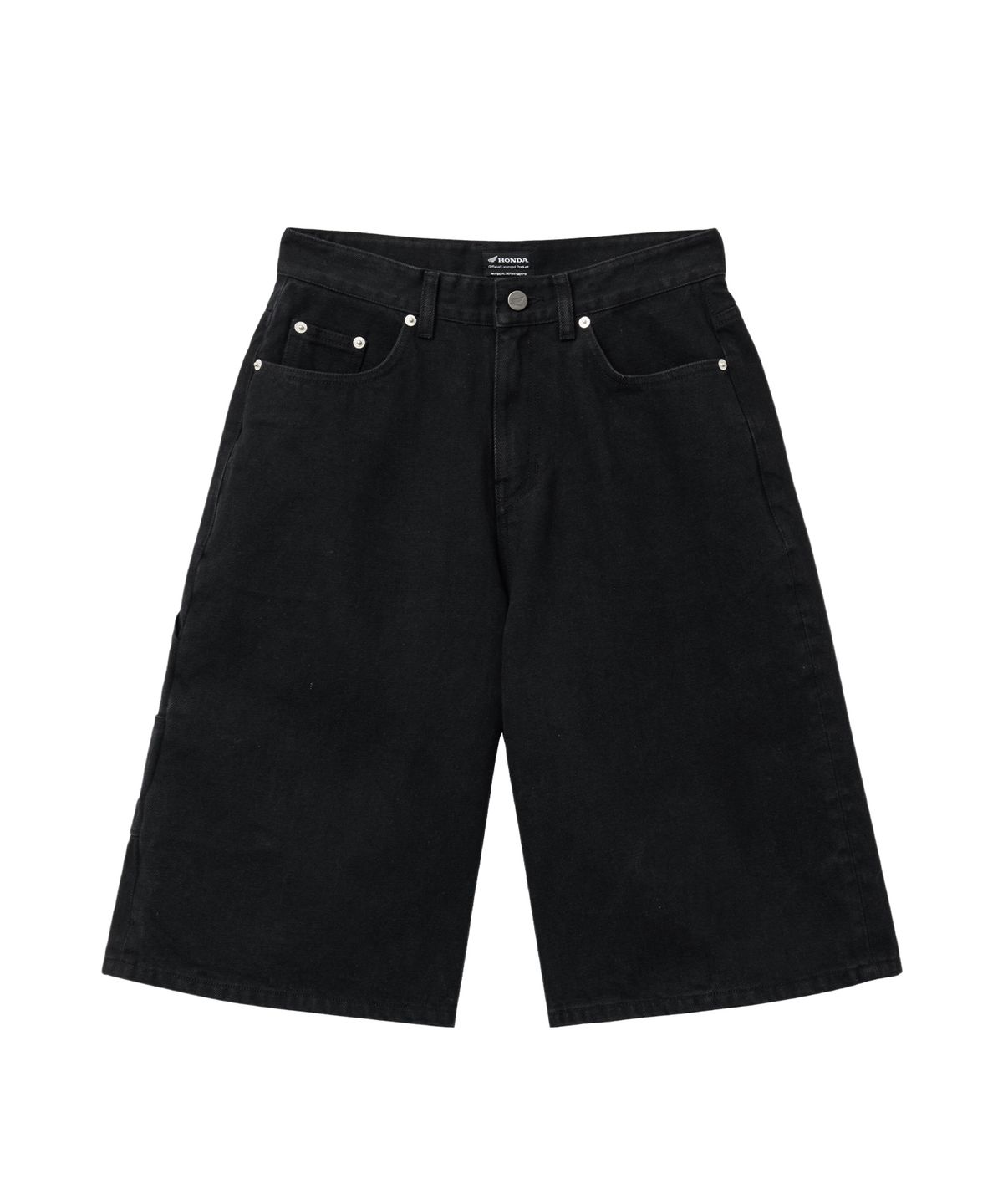 핍스 모터사이클(PHYPS MOTORCYCLE) Wing Logo Bermuda Pants Black