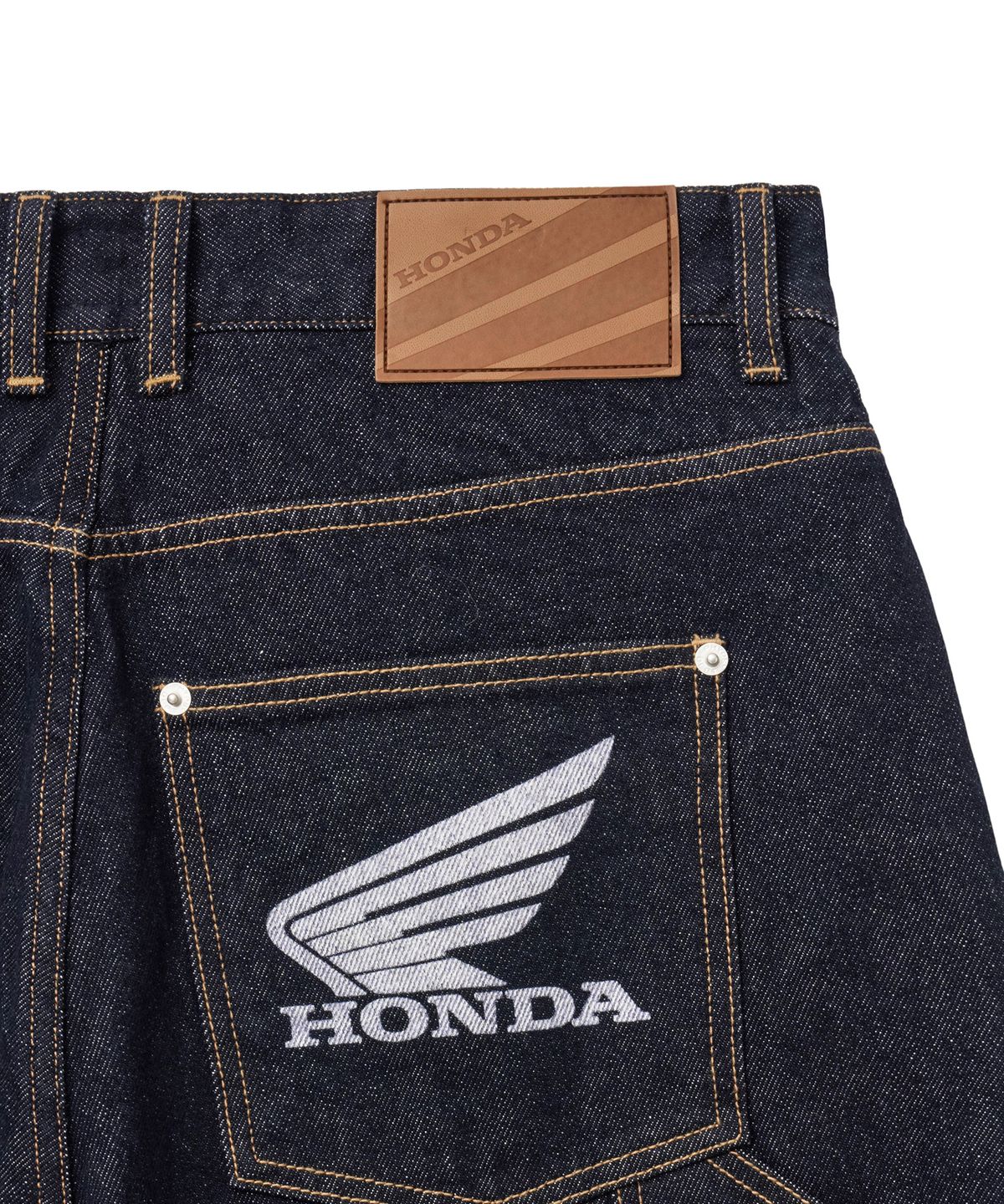 핍스 모터사이클(PHYPS MOTORCYCLE) Wing Logo Bermuda Pants Dark Blue