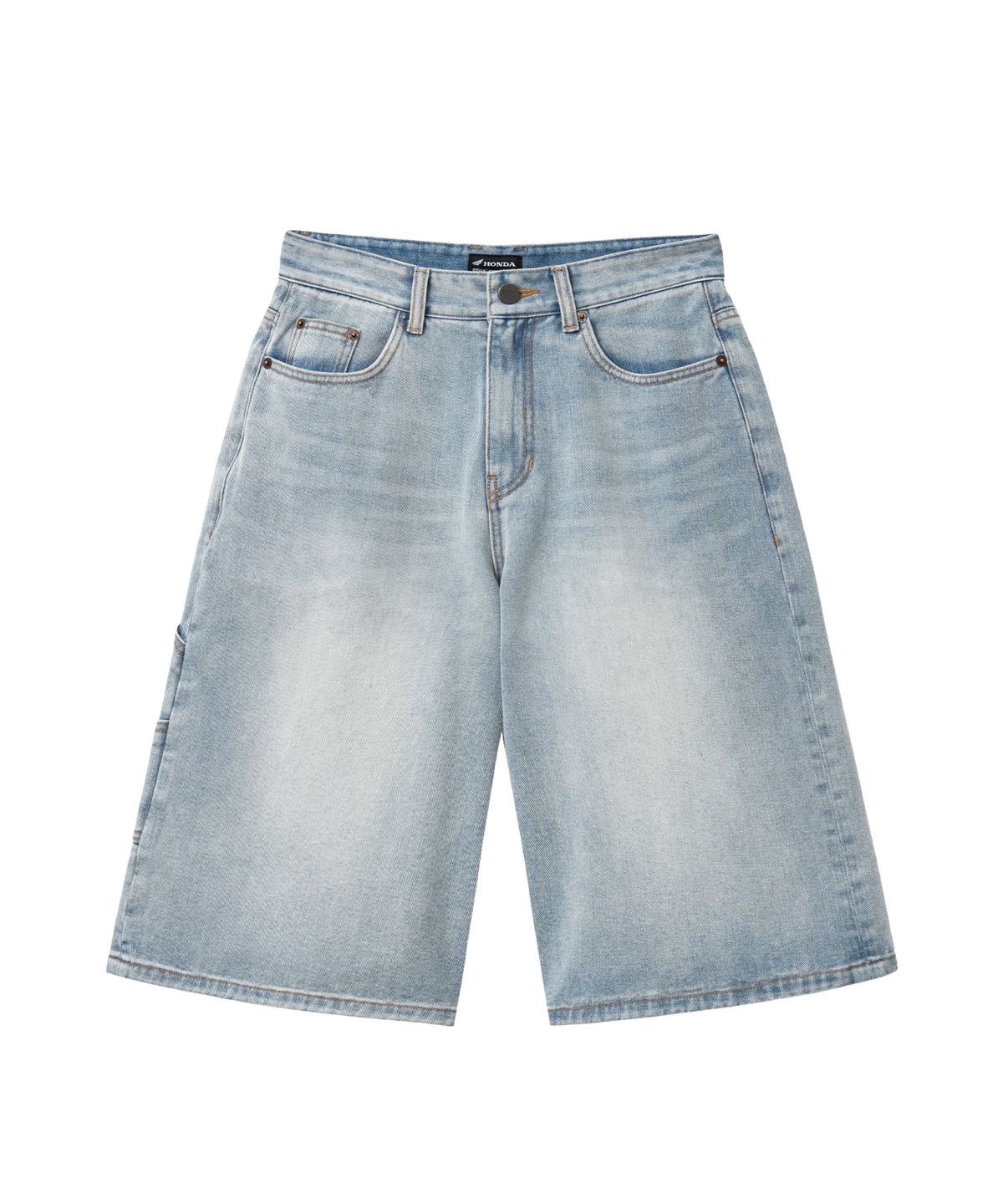 핍스 모터사이클(PHYPS MOTORCYCLE) Wing Logo Bermuda Pants Vintage Blue