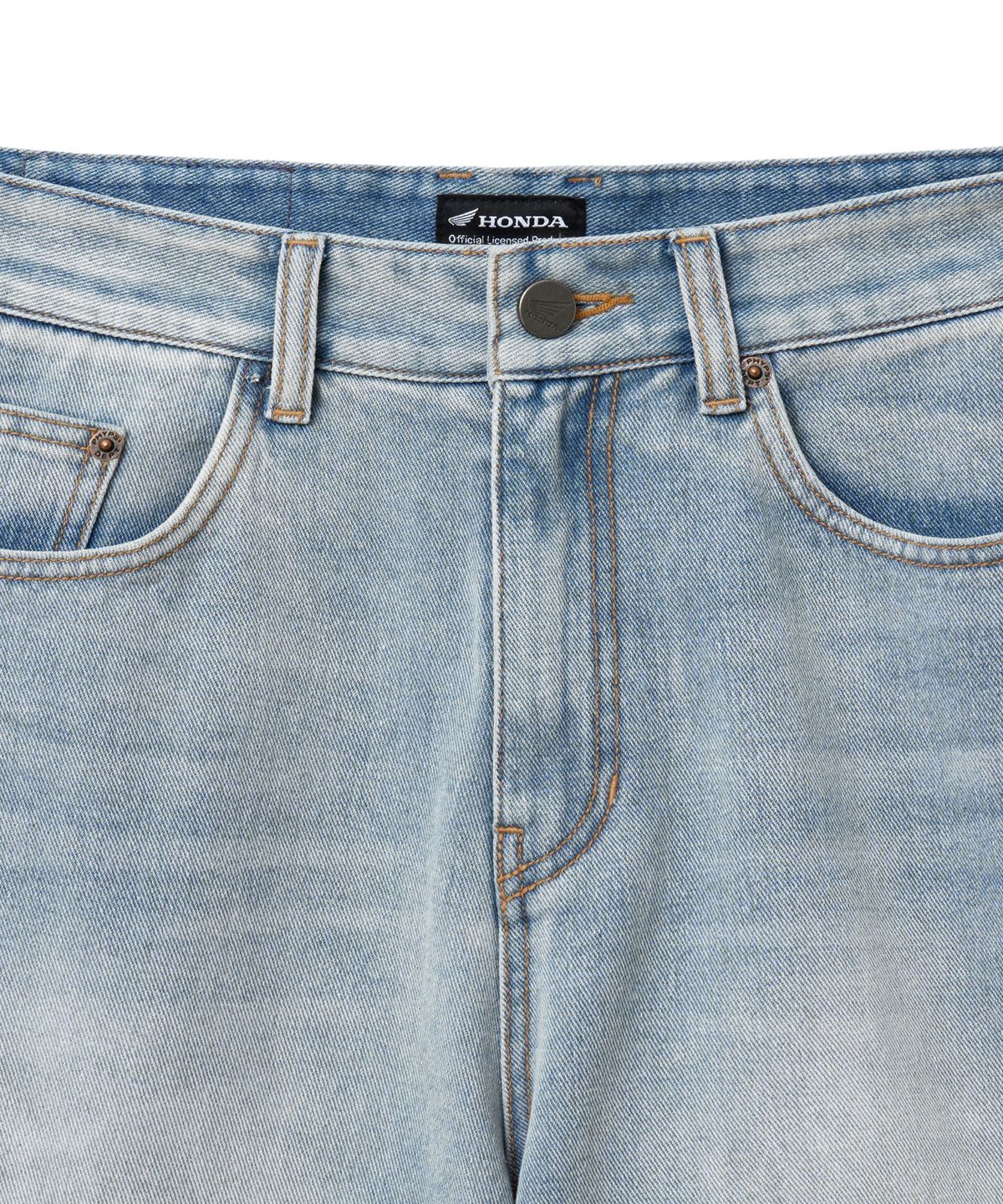 핍스 모터사이클(PHYPS MOTORCYCLE) Wing Logo Bermuda Pants Vintage Blue