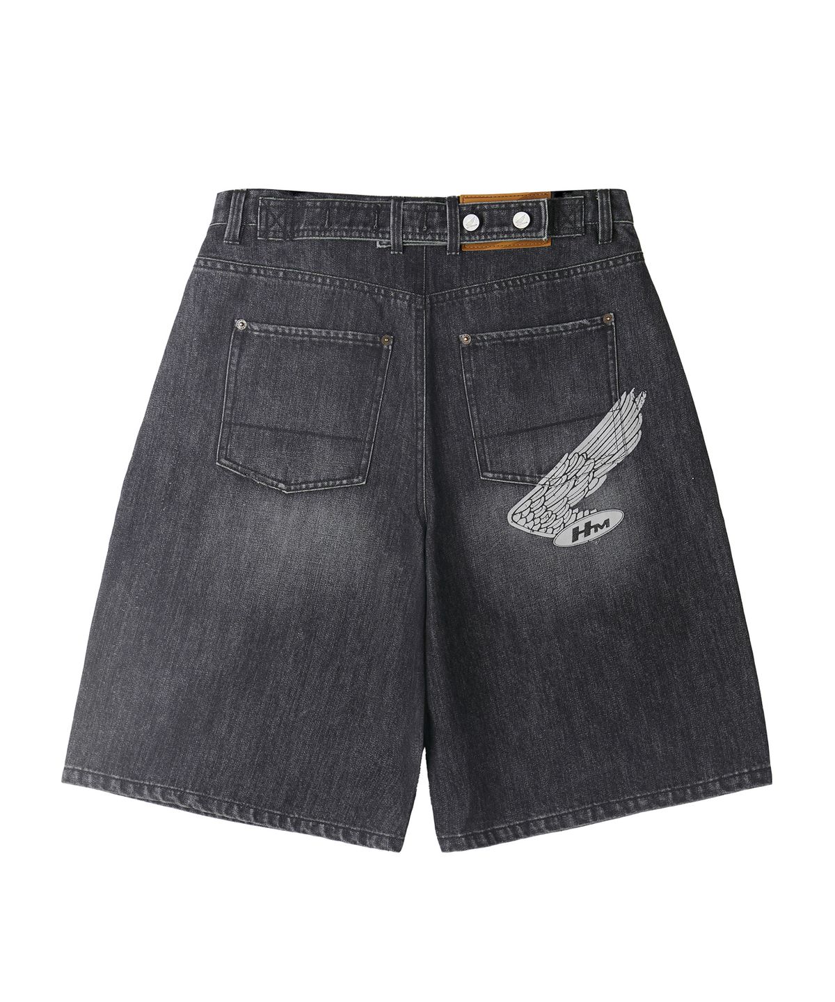 핍스 모터사이클(PHYPS MOTORCYCLE) Motorcycle Bermuda Pants Black
