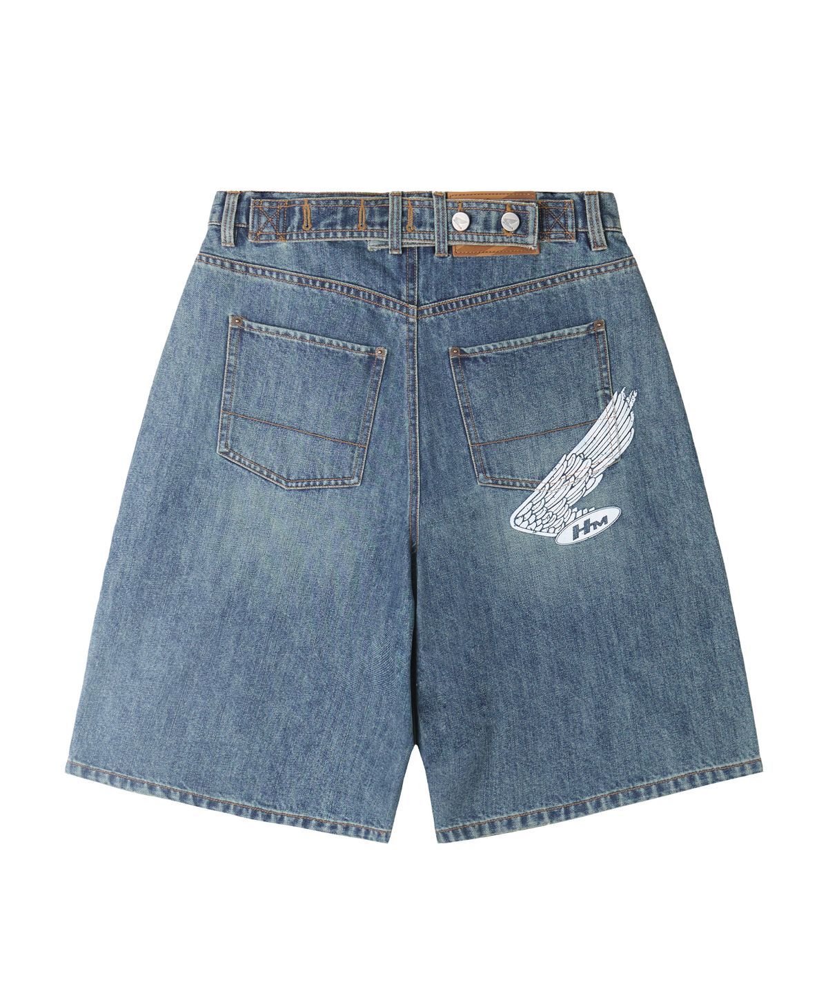 핍스 모터사이클(PHYPS MOTORCYCLE) Motorcycle Bermuda Pants Blue