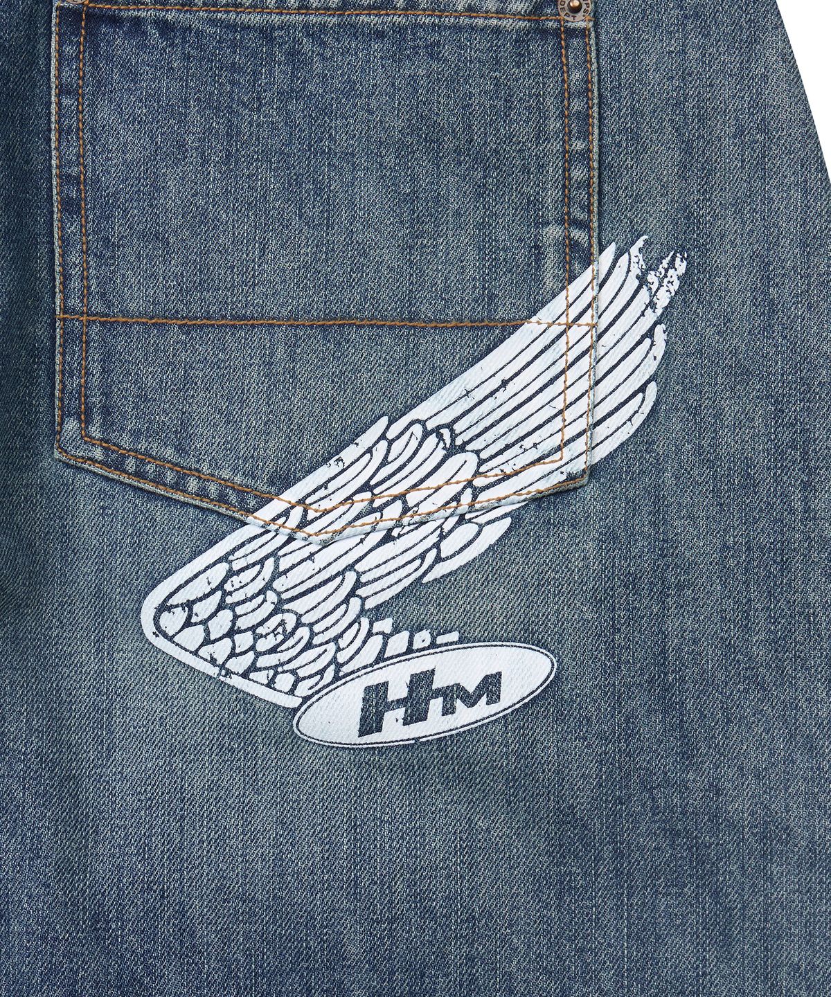 핍스 모터사이클(PHYPS MOTORCYCLE) Motorcycle Bermuda Pants Blue