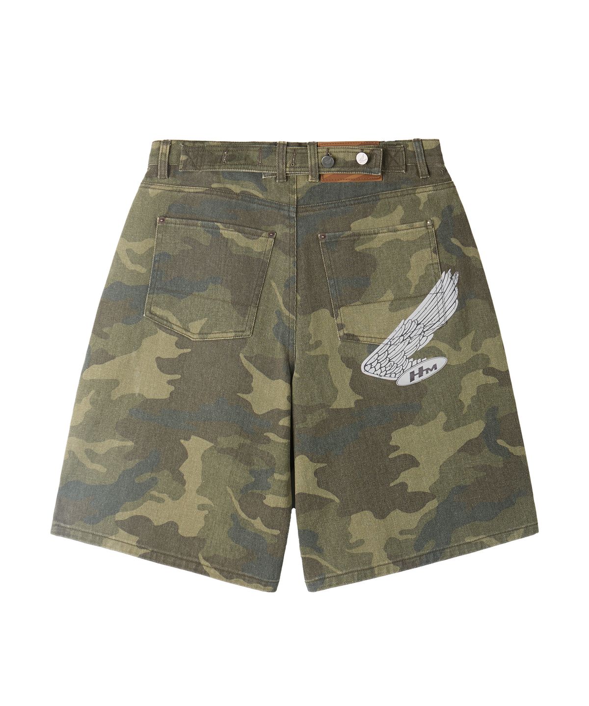 핍스 모터사이클(PHYPS MOTORCYCLE) Motorcycle Bermuda Pants Camo