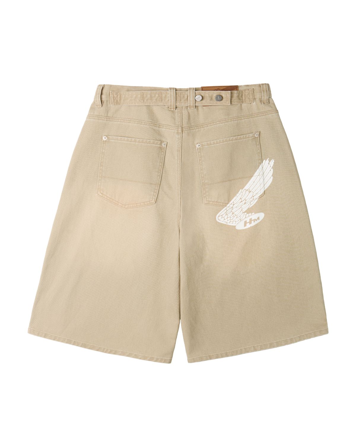 핍스 모터사이클(PHYPS MOTORCYCLE) Motorcycle Bermuda Pants Cream