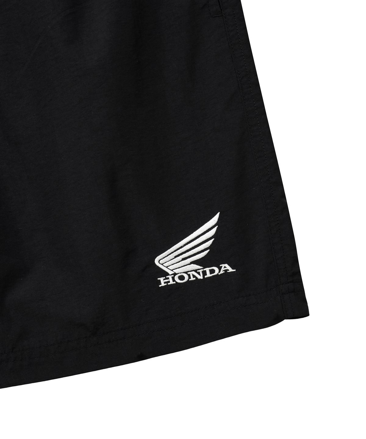 핍스 모터사이클(PHYPS MOTORCYCLE) Nylon Wing Logo 7Inch Packable Beach Shorts Black