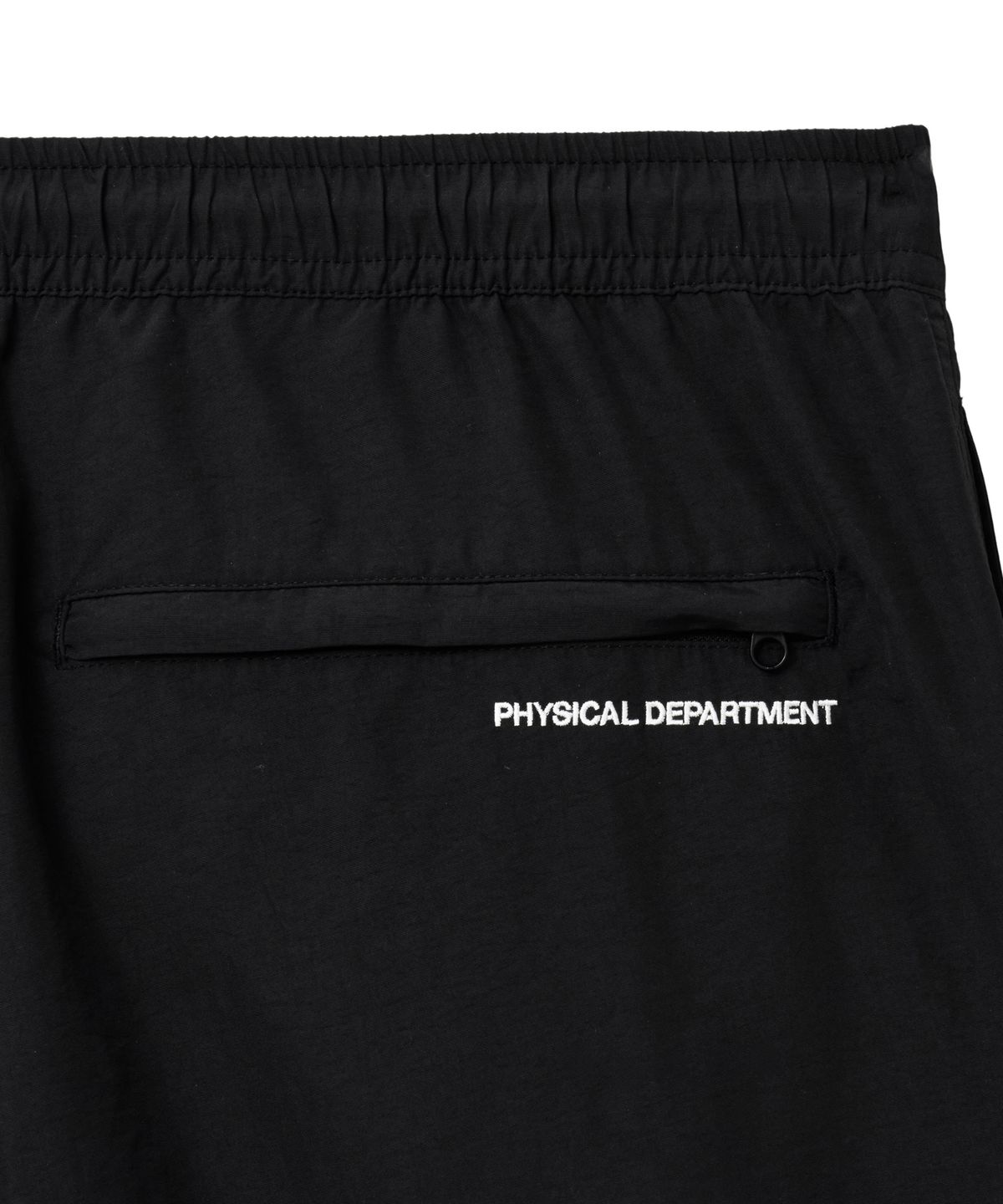 핍스 모터사이클(PHYPS MOTORCYCLE) Nylon Wing Logo 7Inch Packable Beach Shorts Black