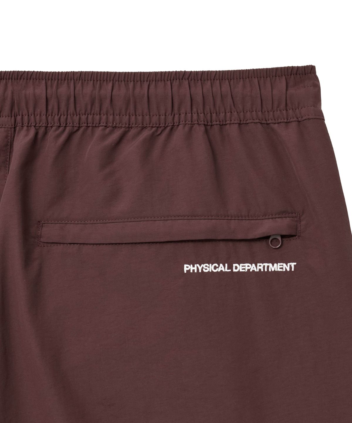 핍스 모터사이클(PHYPS MOTORCYCLE) Nylon Wing Logo 7Inch Packable Beach Shorts Burgundy