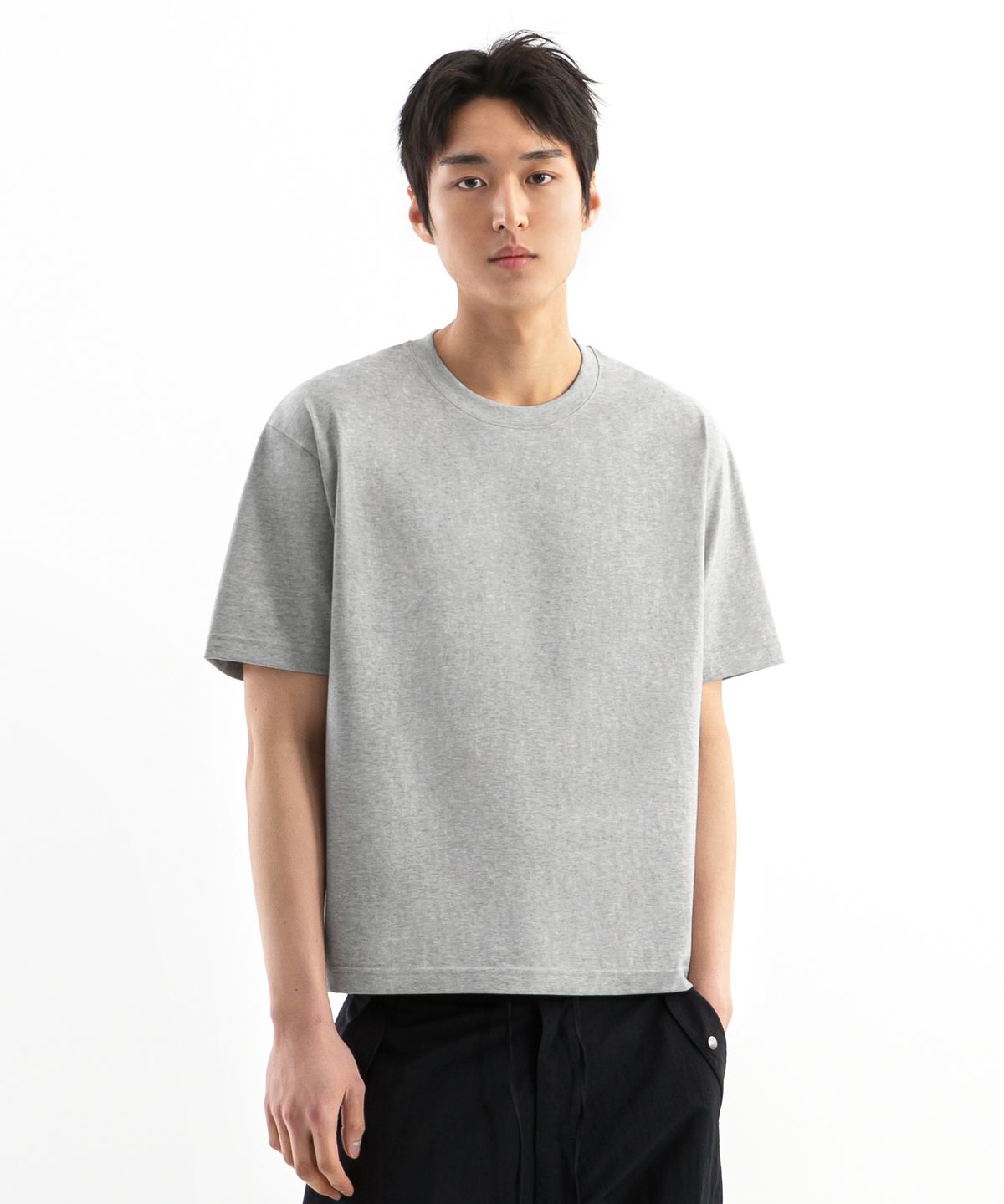 유니온스튜디오(UNIONSTUDIO) 로그 라운드 크롭 반팔티 ( 3Color )