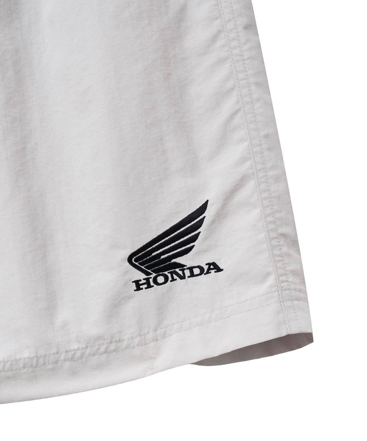 핍스 모터사이클(PHYPS MOTORCYCLE) Nylon Wing Logo 7Inch Packable Beach Shorts Light Gray