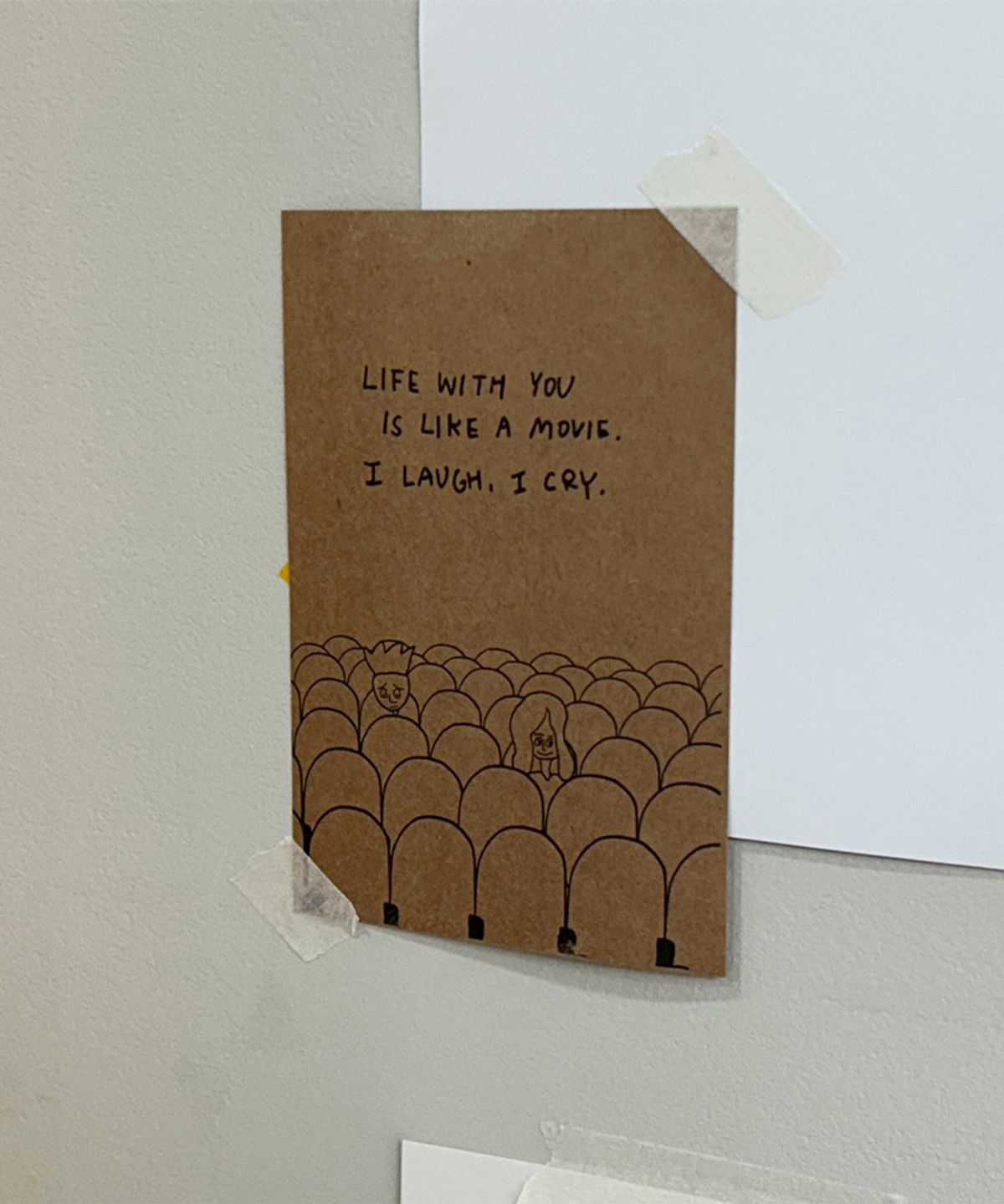 콩주편지(KONGJUDESIGNS) people1 크라프트 엽서 세트