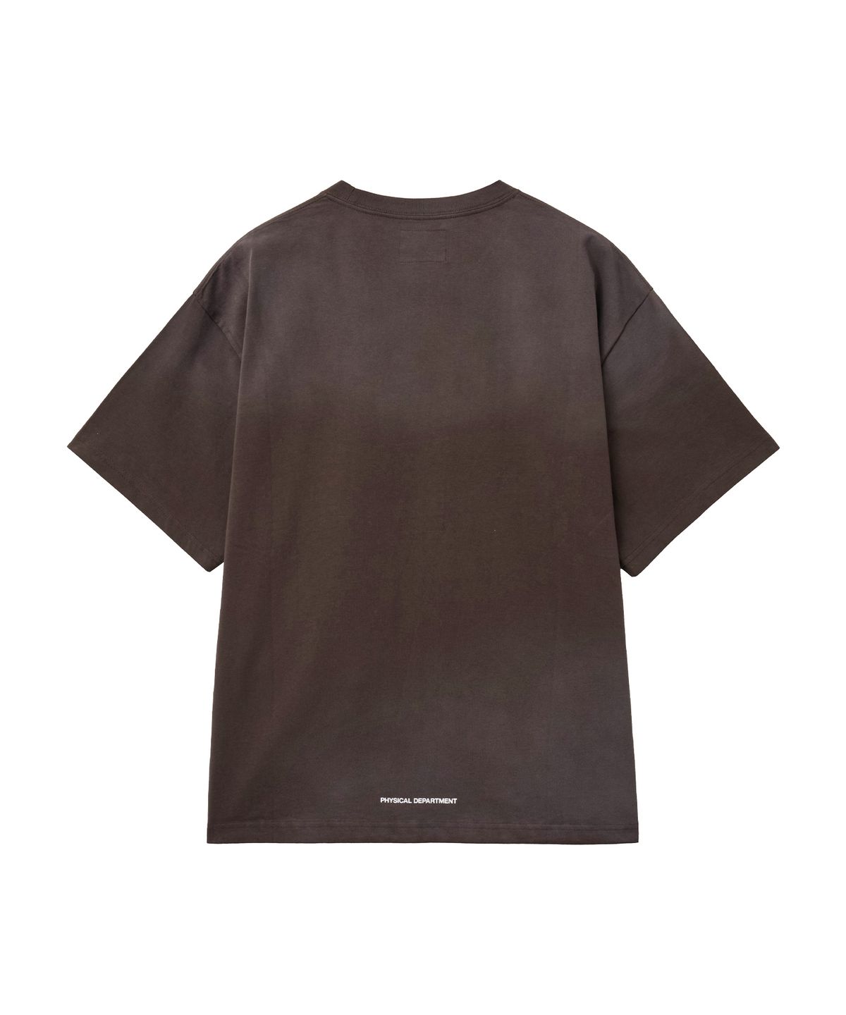 핍스 모터사이클(PHYPS MOTORCYCLE) Winglogo Spray Dying Short Sleeve Brown