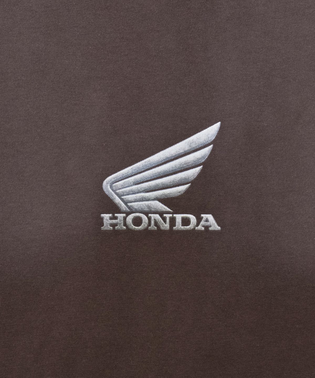 핍스 모터사이클(PHYPS MOTORCYCLE) Winglogo Spray Dying Short Sleeve Brown