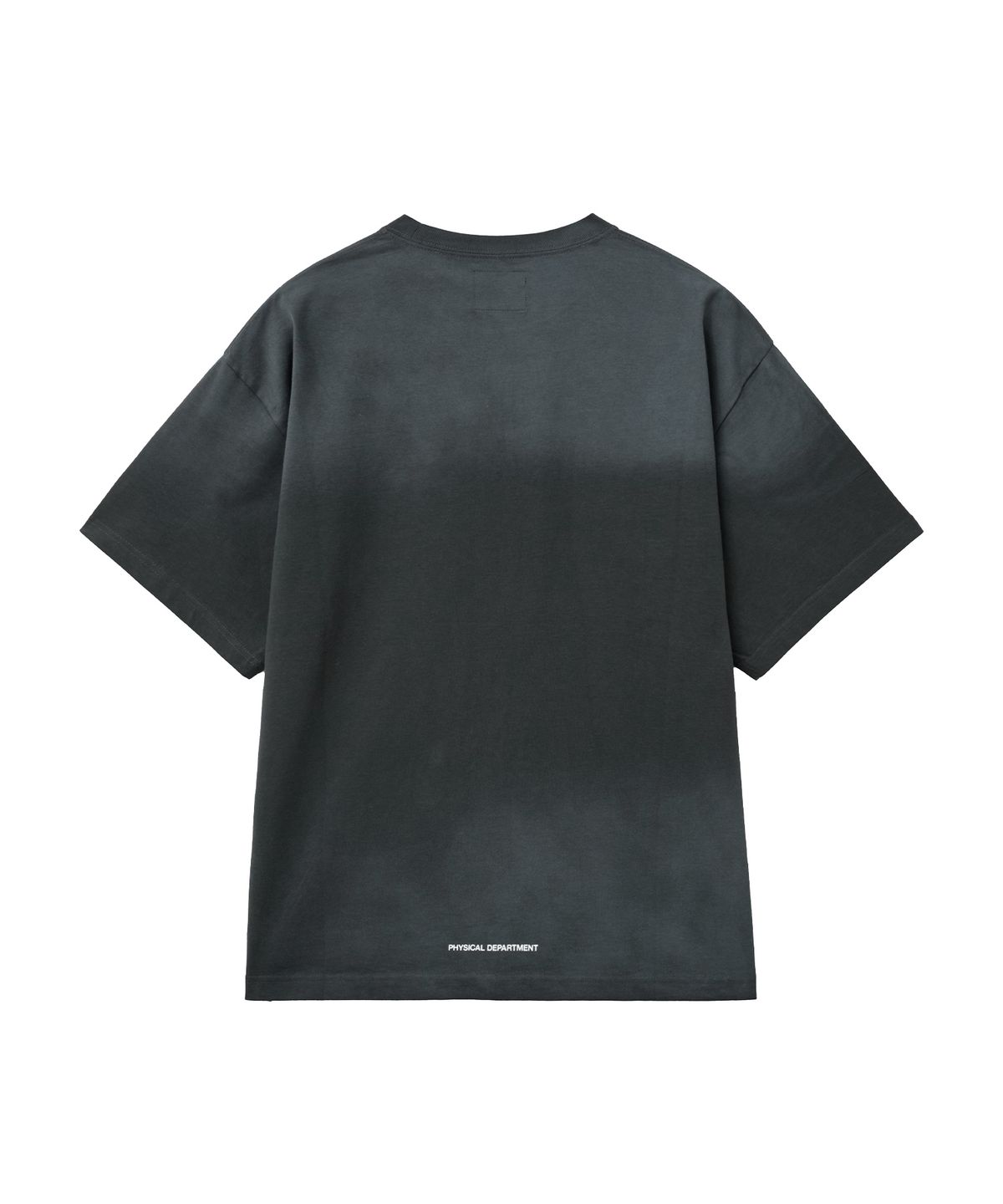 핍스 모터사이클(PHYPS MOTORCYCLE) Winglogo Spray Dying Short Sleeve Charcoal