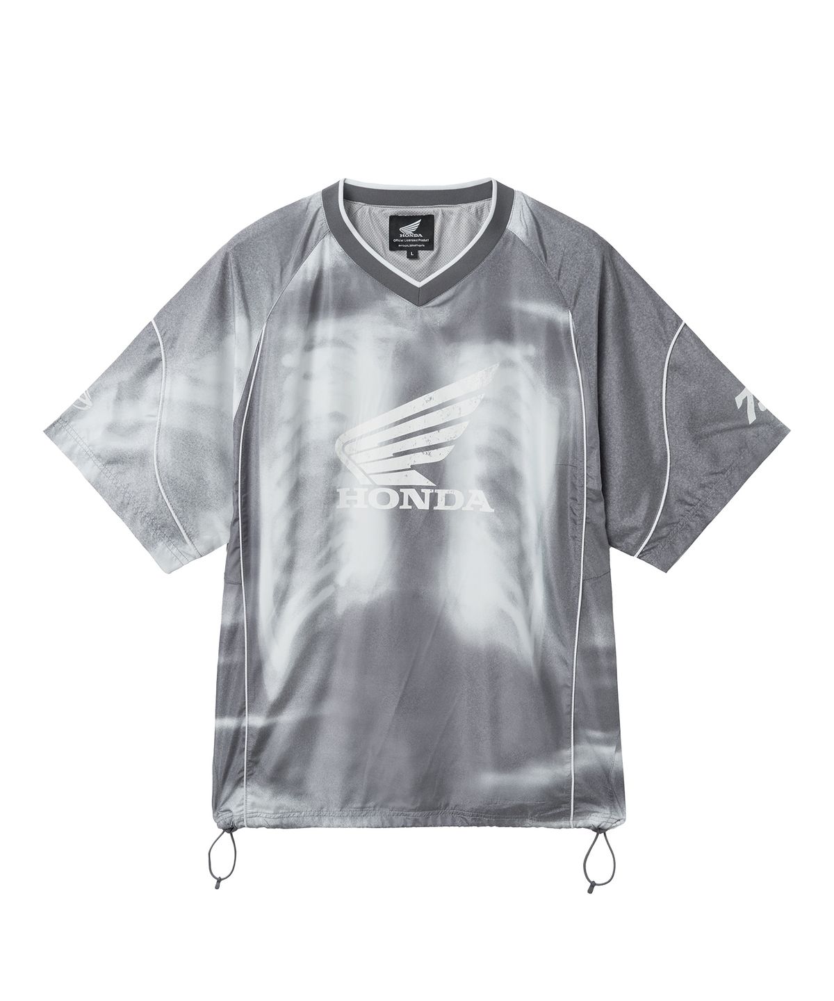 핍스 모터사이클(PHYPS MOTORCYCLE) Nylon X-Ray Racing Short Sleeve Gray