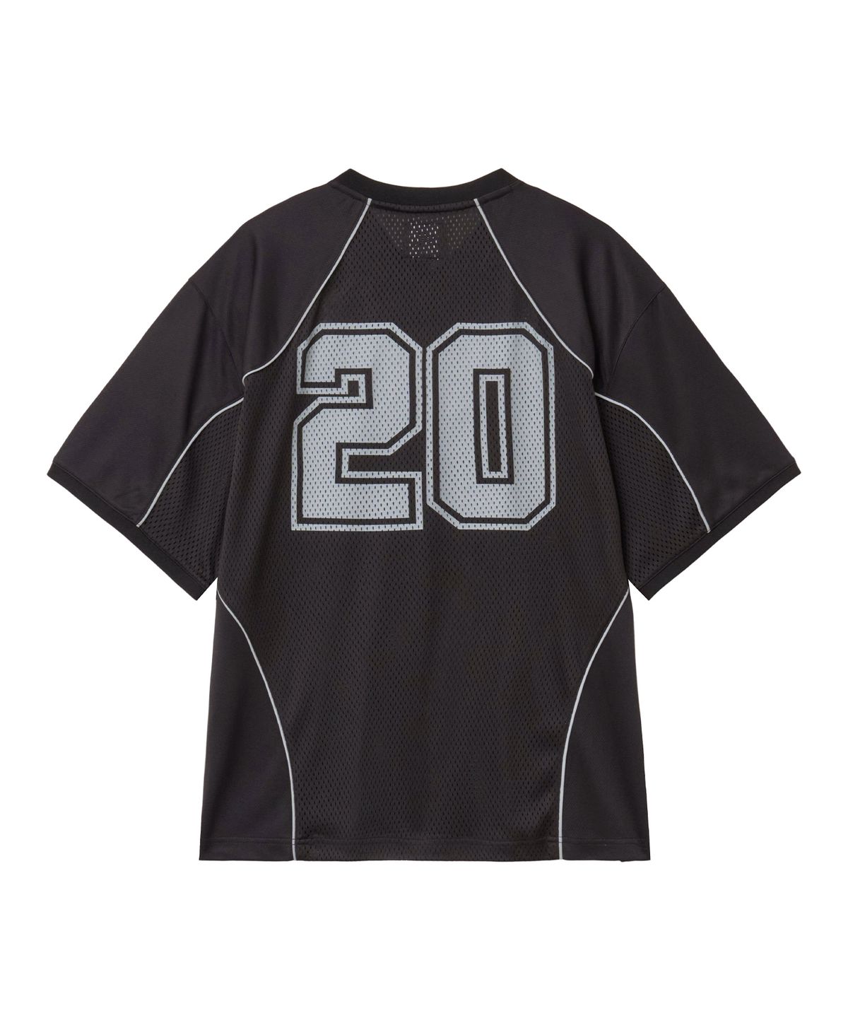 핍스 모터사이클(PHYPS MOTORCYCLE) Mesh Piping Block Motorcycle Short Sleeve Black
