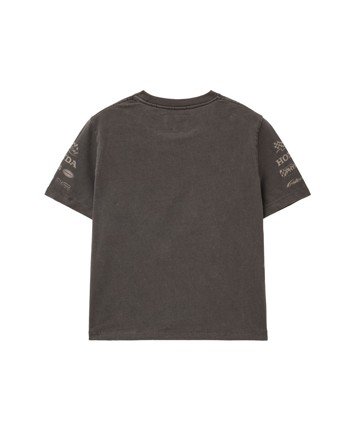 핍스 모터사이클(PHYPS MOTORCYCLE) Womens Wing Collect Logo Short Sleeve Pigment Charcoal